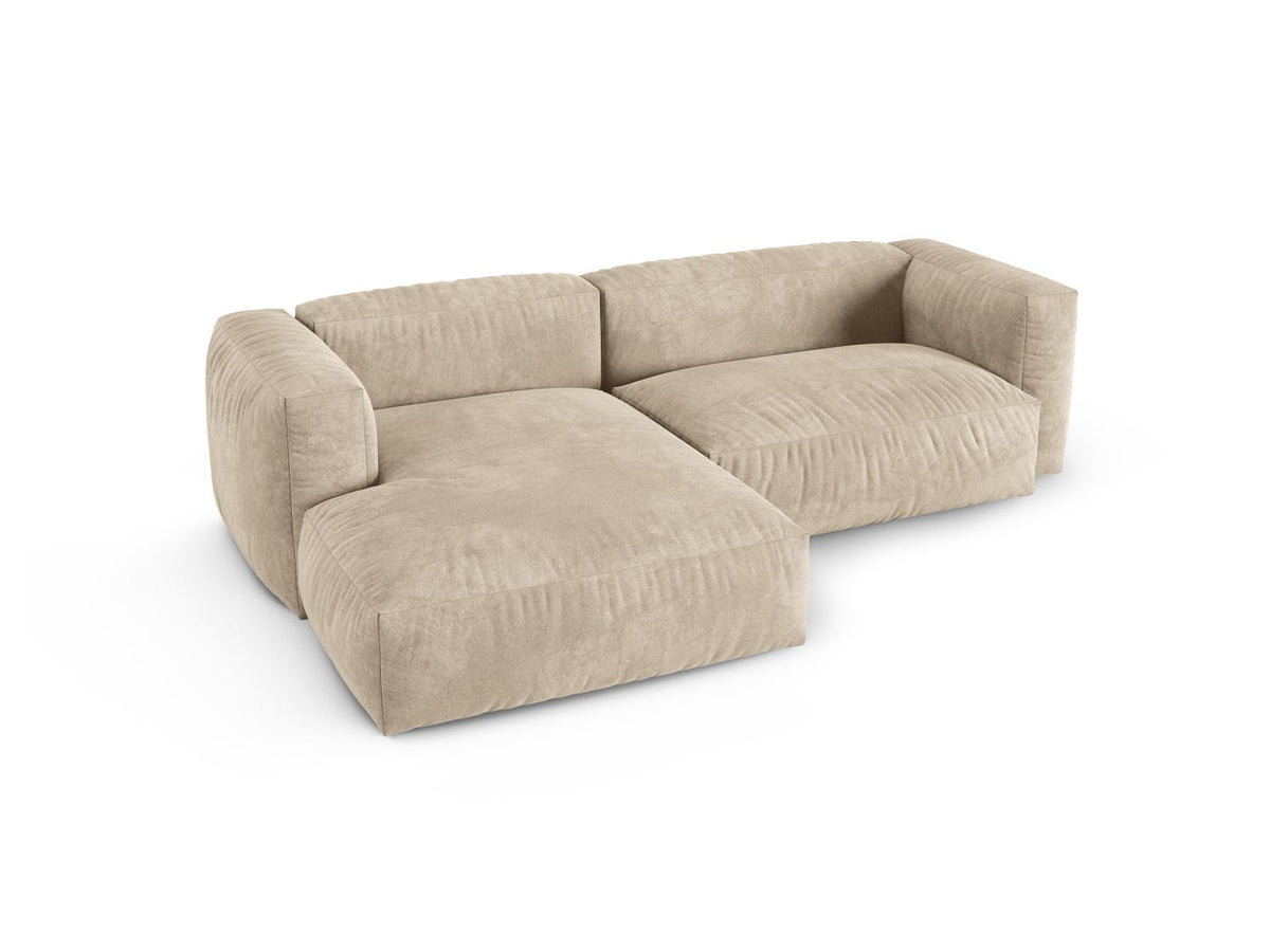 2-Sitzer XL Modular Ecksofa links Martina in Light Beige-Vogue präsentiert im Onlineshop von KAQTU Design AG. Ecksofa links ist von Micadoni