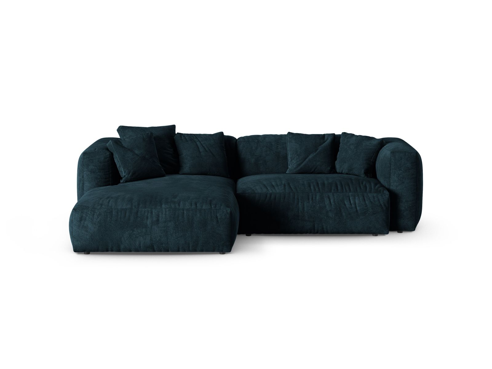 Stylisches 2-Sitzer XL Ecksofa links Martina in Silver-Monet, perfekt für modernes Wohnen und gemütliche Abende von Micadoni.