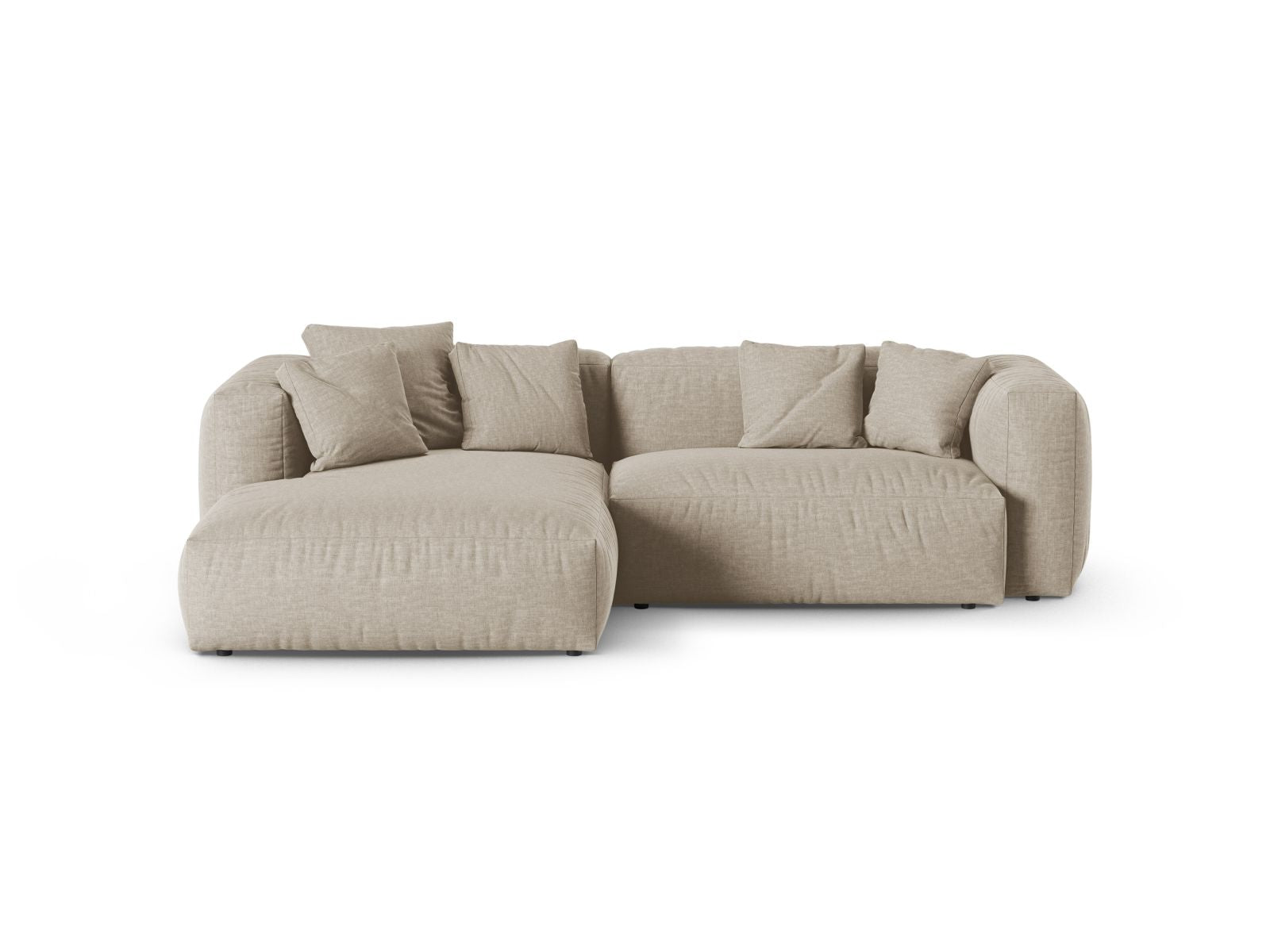 2-Sitzer Ecksofa links modular XL Martina in Light Beige-Boston präsentiert im Onlineshop von KAQTU Design AG. Ecksofa links ist von Micadoni