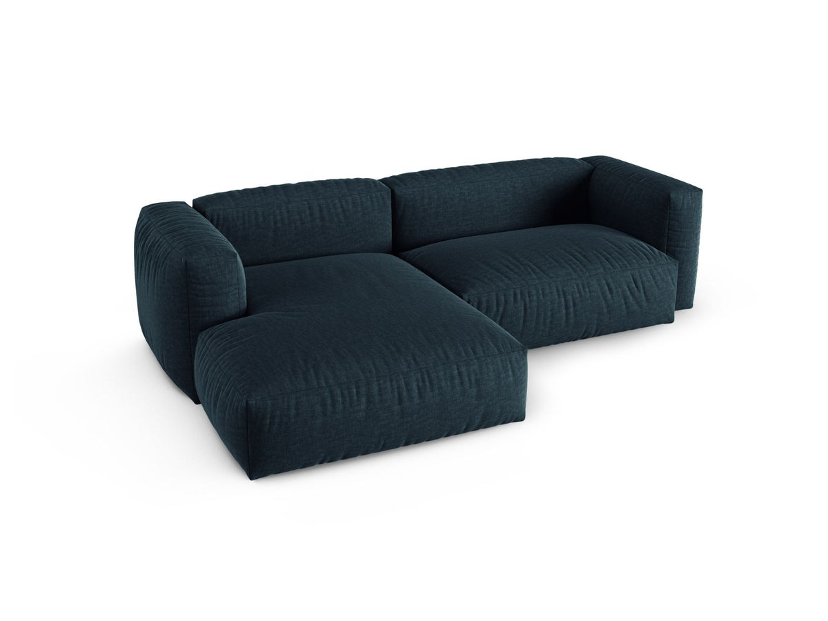 2-Sitzer Ecksofa links modular XL Martina in Blue Jeans-Boston präsentiert im Onlineshop von KAQTU Design AG. Ecksofa links ist von Micadoni