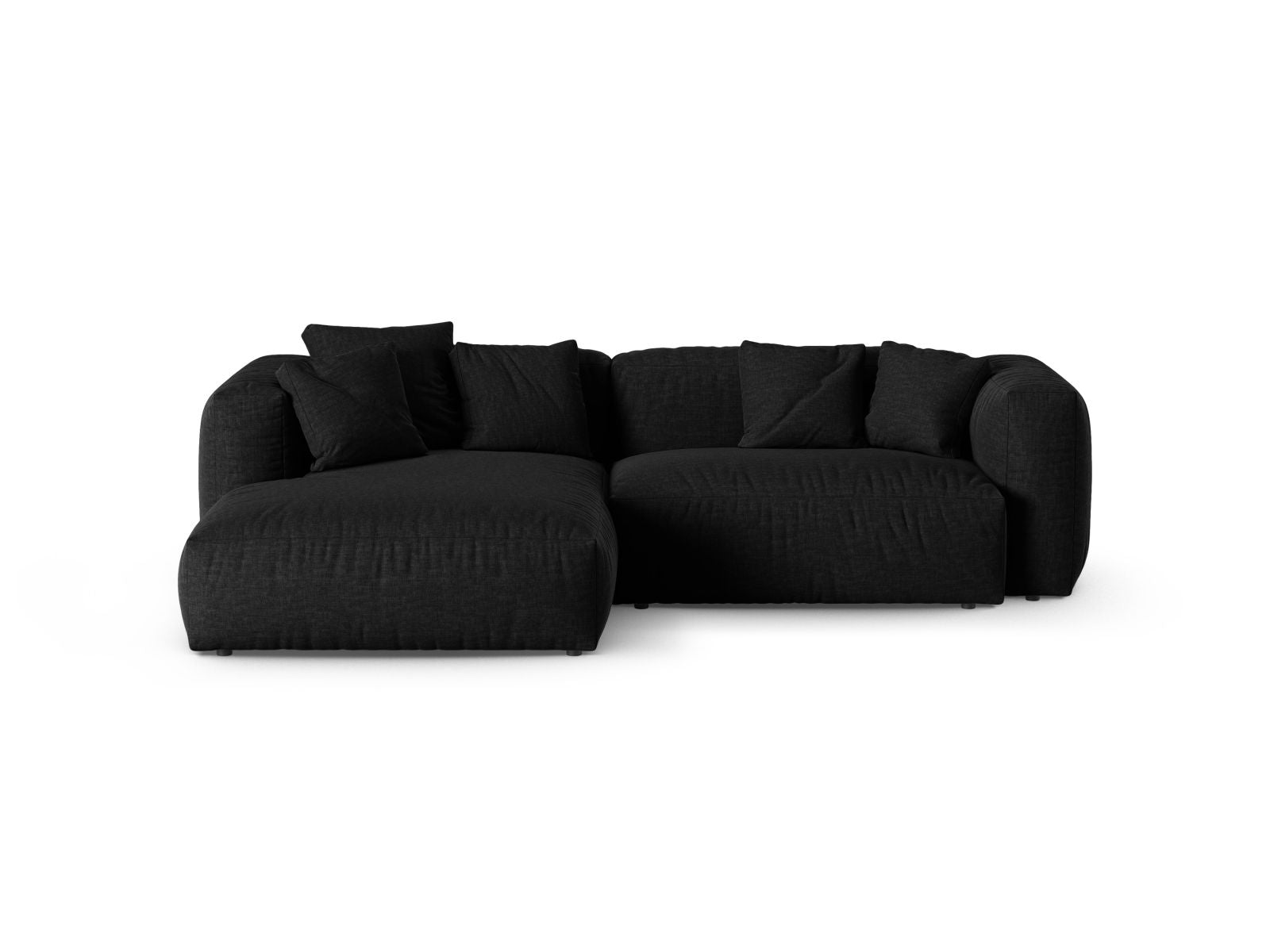 2-Sitzer Ecksofa links modular XL Martina in Black-Boston präsentiert im Onlineshop von KAQTU Design AG. Ecksofa links ist von Micadoni