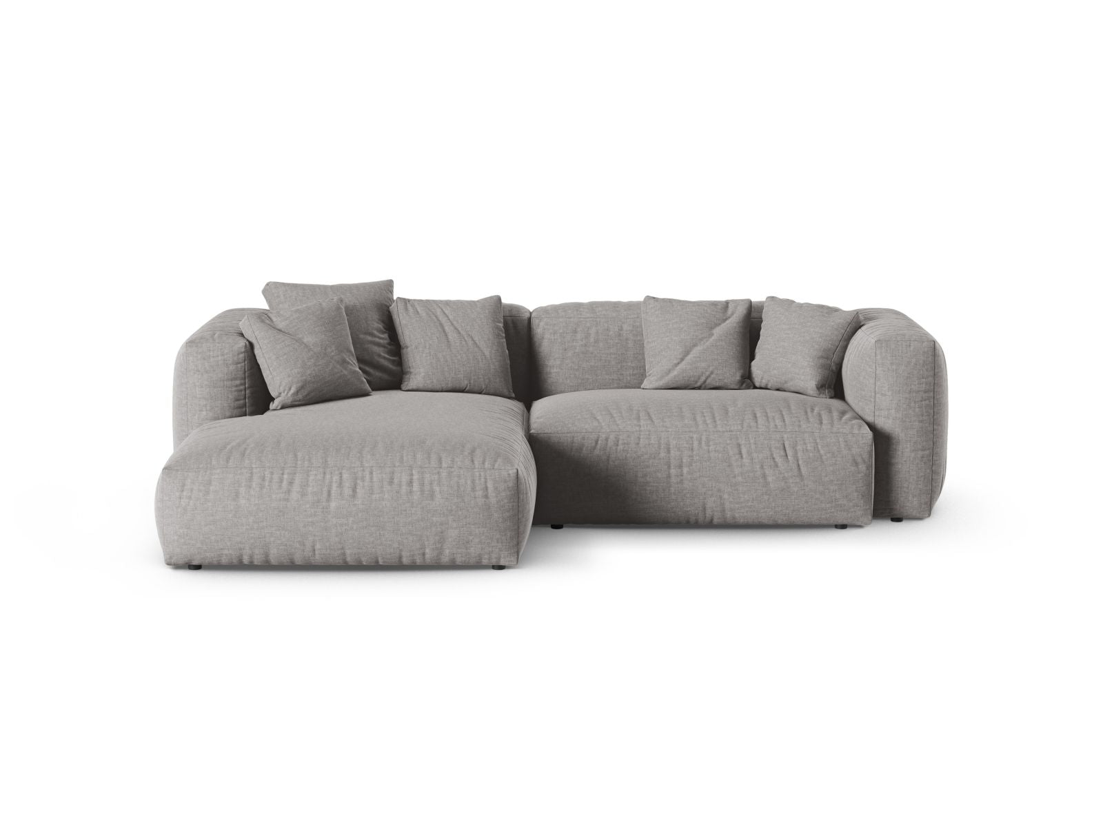 2-Sitzer Ecksofa links modular XL Martina in Light Grey-Boston präsentiert im Onlineshop von KAQTU Design AG. Ecksofa links ist von Micadoni