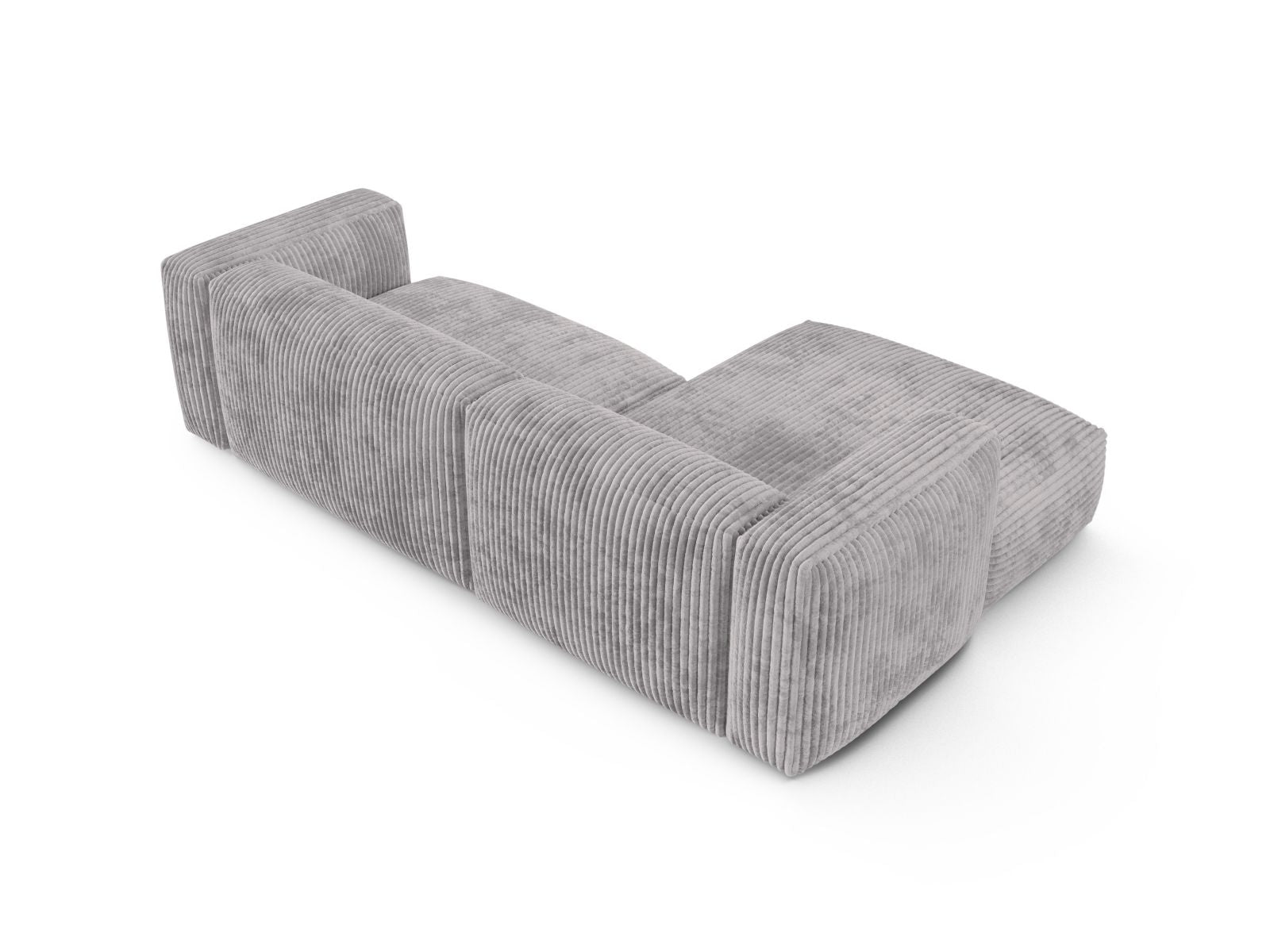 Modernes 2-Sitzer Ecksofa links XL Martina in elegantem Grau, perfekt für komfortable und stilvolle Wohnlandschaften.