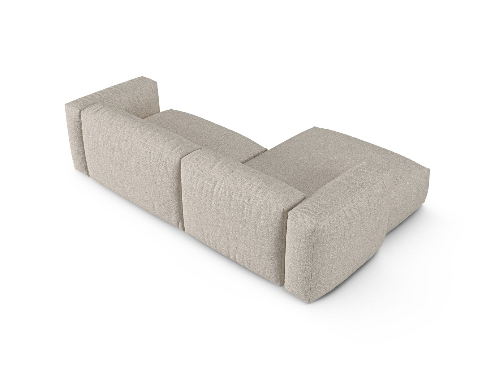 Beige 2-Sitzer XL Ecksofa Martina von Micadoni, linksseitig, elegantes und modernes Design für stilvolle Wohnlandschaften.