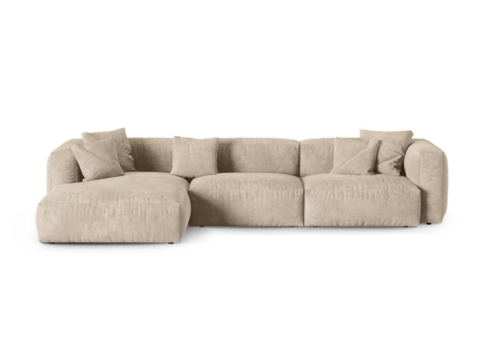 3-Sitzer XL Modular Ecksofa links Martina in Light Beige-Vogue präsentiert im Onlineshop von KAQTU Design AG. Ecksofa links ist von Micadoni