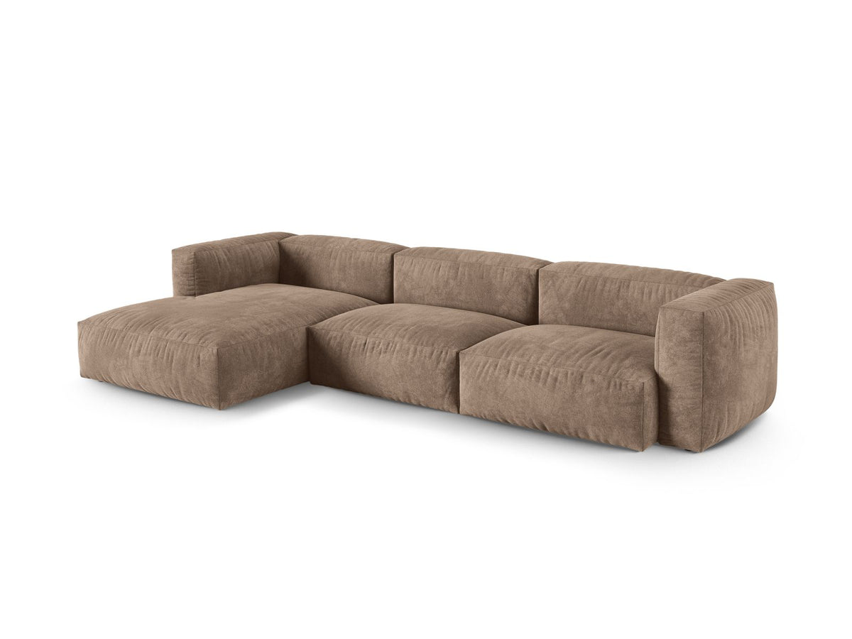 3-Sitzer XL Modular Ecksofa links Martina in Dark Beige-Vogue präsentiert im Onlineshop von KAQTU Design AG. Ecksofa links ist von Micadoni