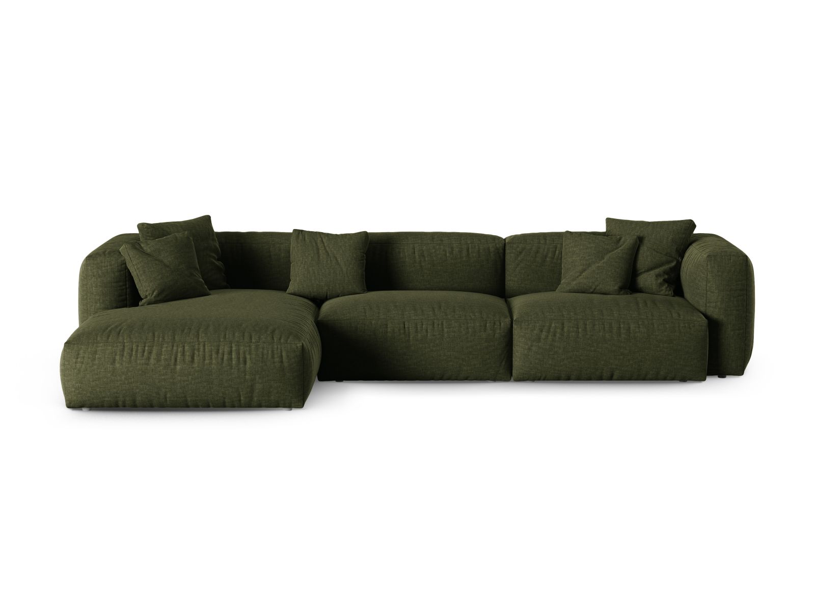 3-Sitzer Ecksofa links modular XL Martina in Green-Boston präsentiert im Onlineshop von KAQTU Design AG. Ecksofa links ist von Micadoni