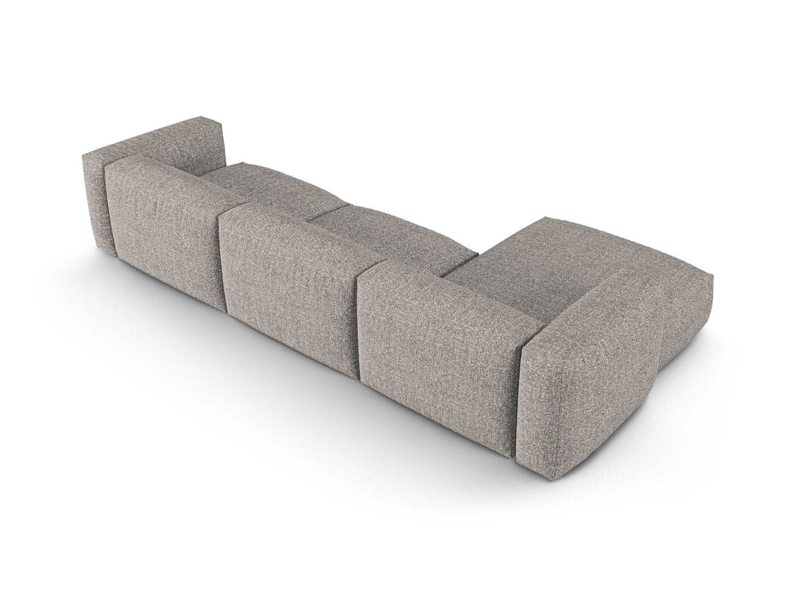 Modernes 3-Sitzer Ecksofa links Martina in Graphit, perfekt für gemütliche Abende und stilvolle Einrichtungsideen.