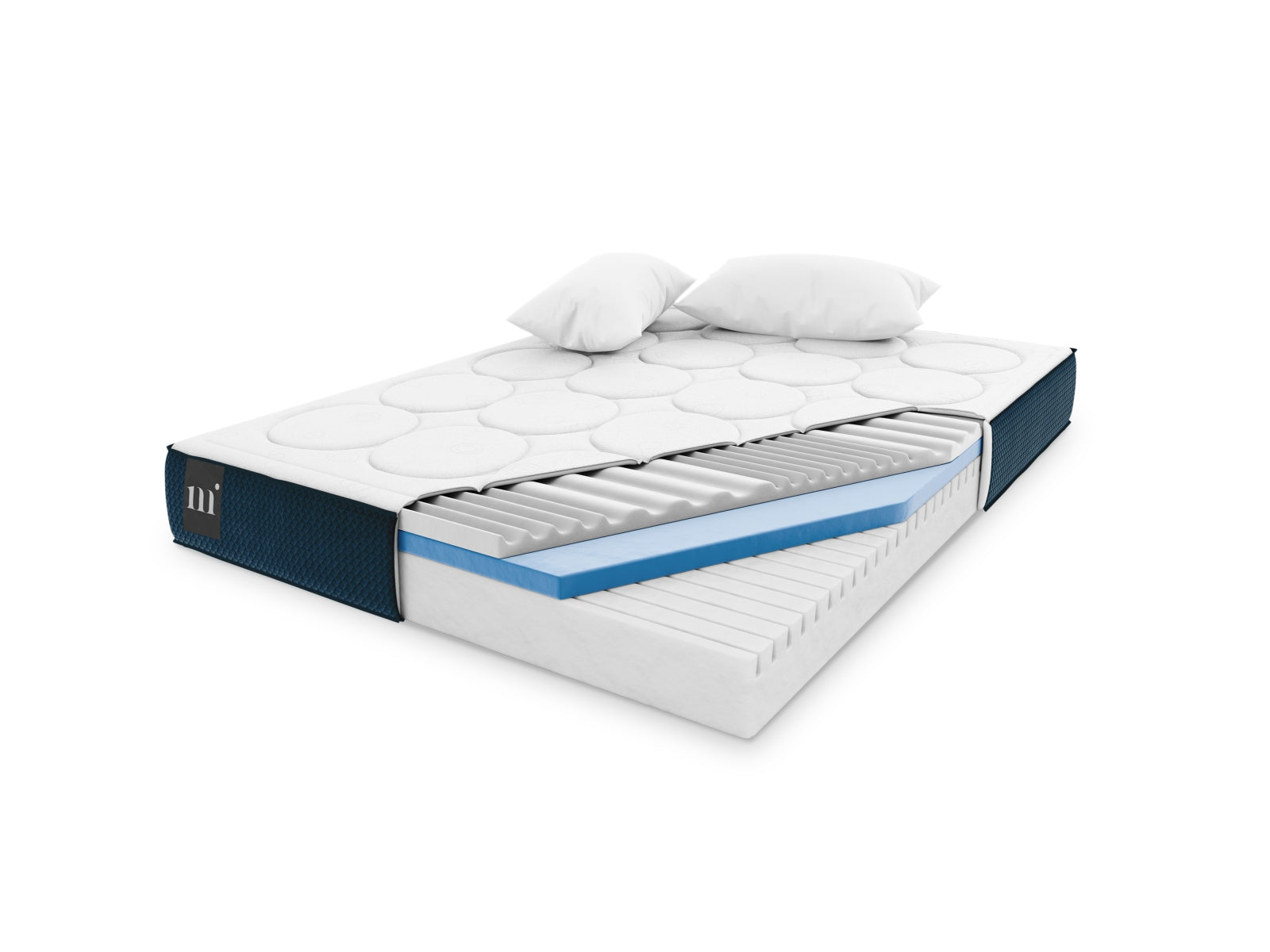 Kavaja Foam Matratze  in White and Blue präsentiert im Onlineshop von KAQTU Design AG. Matratze ist von Micadoni