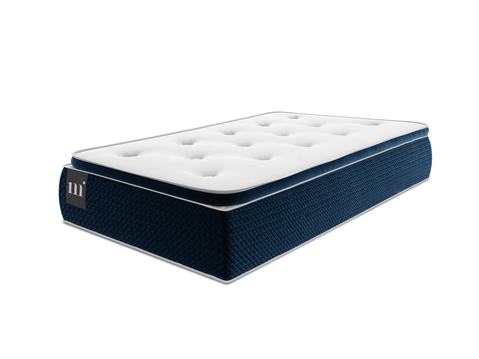 Beni Pocket Spring Matratze  in White and Blue präsentiert im Onlineshop von KAQTU Design AG. Matratze ist von Micadoni