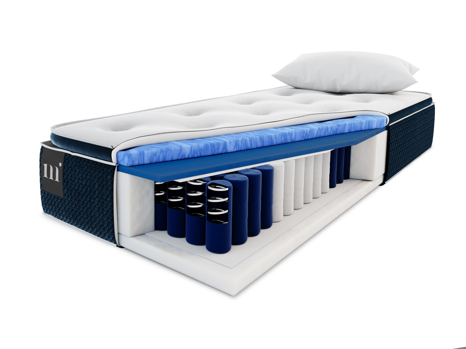 Geniessen Sie traumhaften Schlaf mit der Beni Pocket Spring Matratze von Micadoni. Optimale Wirbelsäulenunterstützung und unvergleichlicher Komfort!