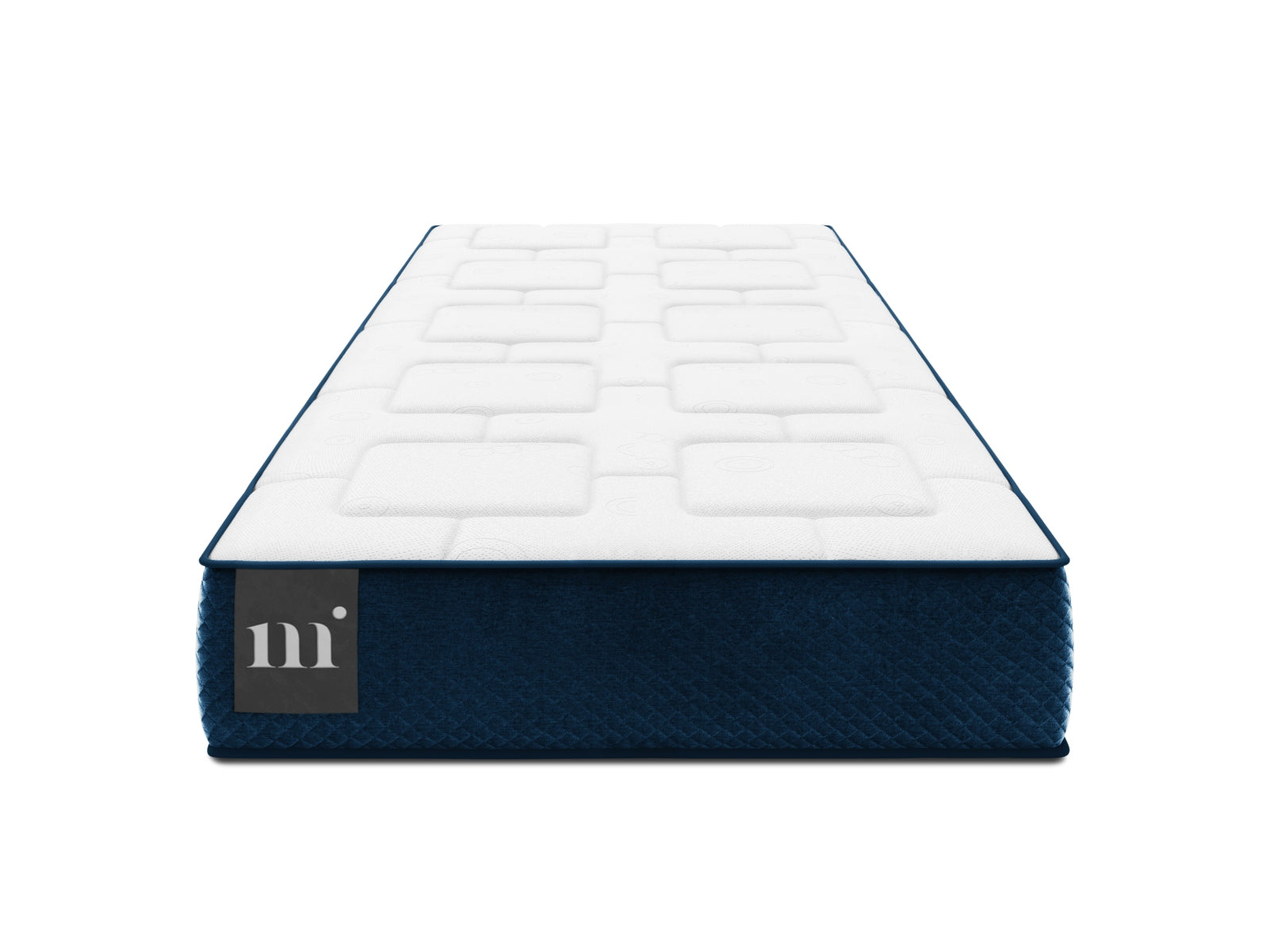 Mundi Pocket Spring Matratze  in White and Blue präsentiert im Onlineshop von KAQTU Design AG. Matratze ist von Micadoni