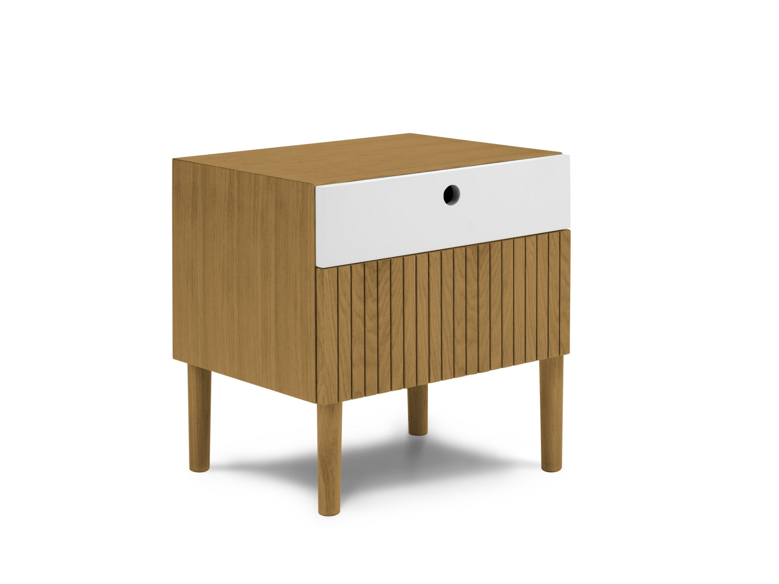 Noa Nightstand  in Eiche natur präsentiert im Onlineshop von KAQTU Design AG. Beistelltisch ist von Micadoni
