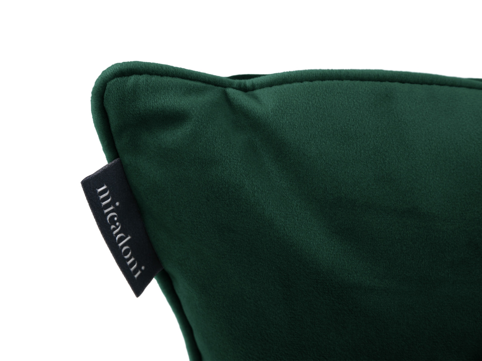Rachel Velour Pillow  in Bottle Green präsentiert im Onlineshop von KAQTU Design AG. Deko Kissen ist von Micadoni
