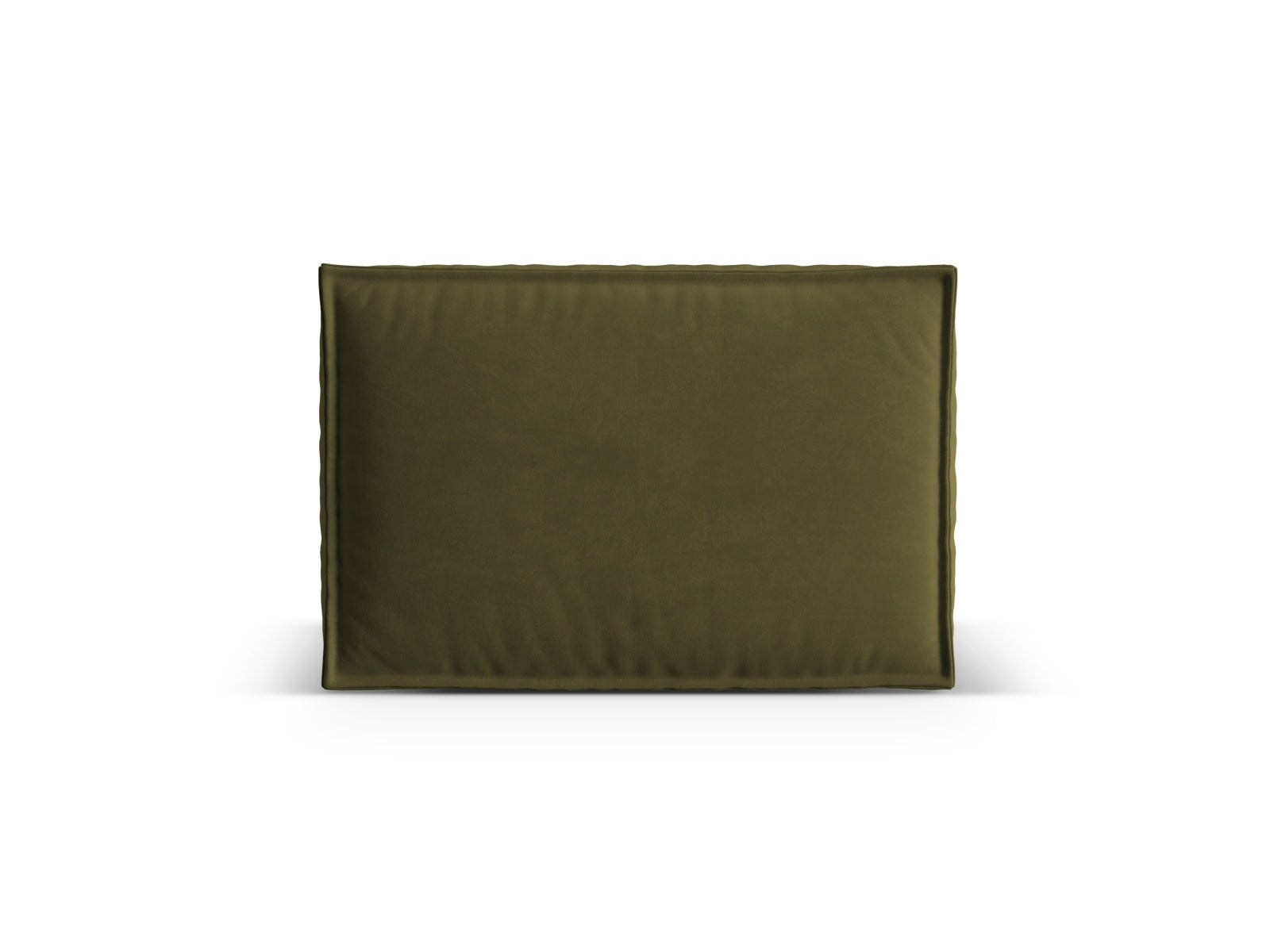 Elegantes Deko-Kissen aus weichem Velour in moosgrün melange, ideal für ein modernes Wohnambiente und zusätzlichen Komfort.
