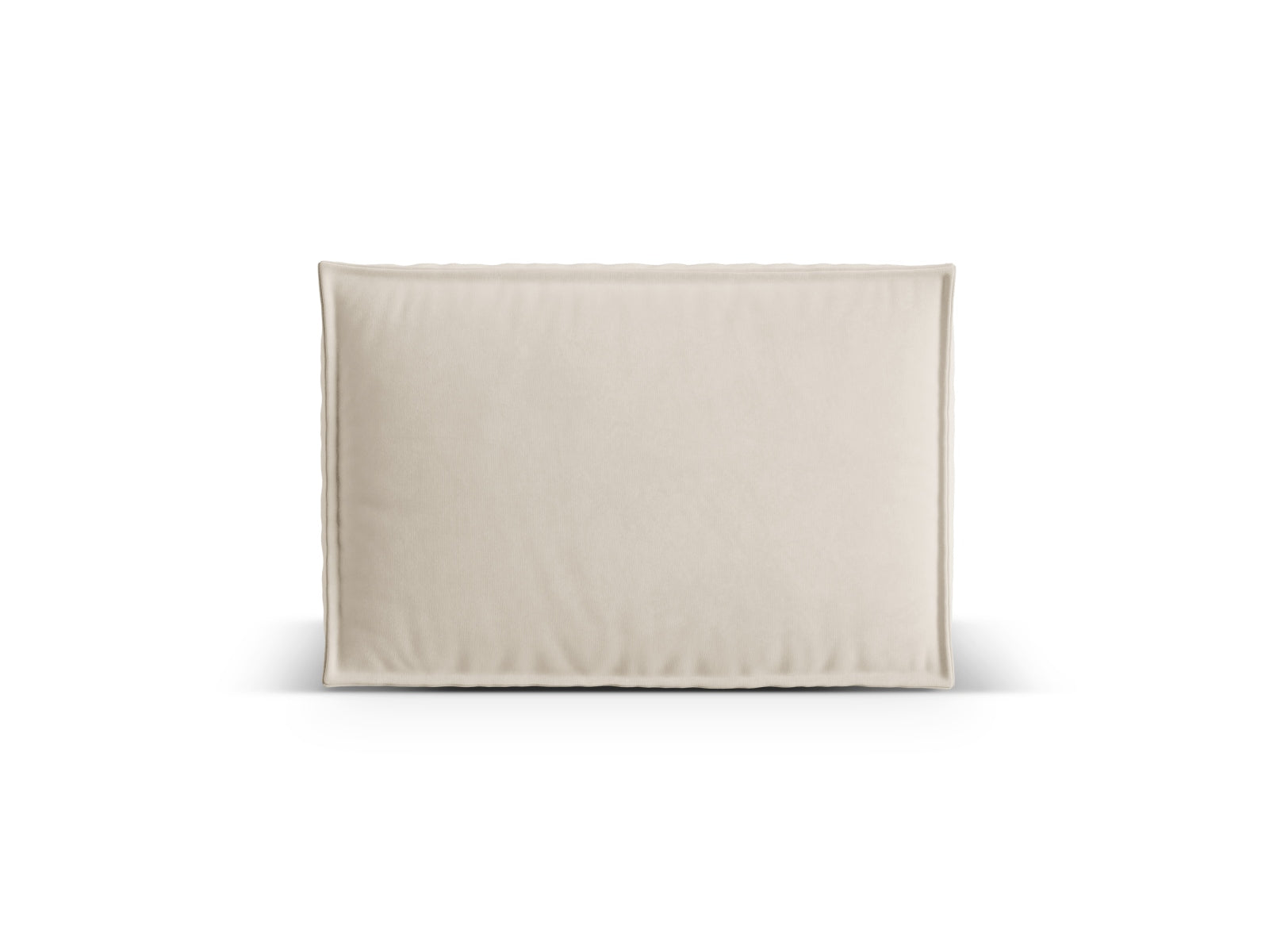 Elegantes Nuria Velour Dekokissen in sanftem Beige, perfekt für stilvolle Akzente und einladende Wohnräume.