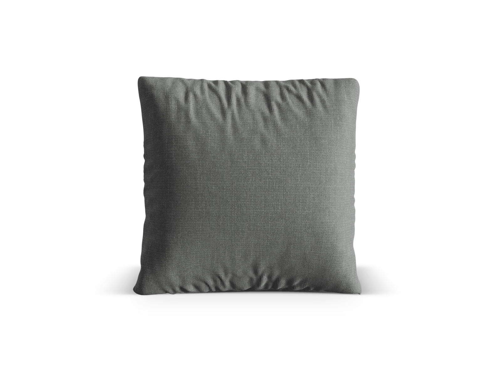 Stilvolles Deko-Kissen Nuria in zartem Grau, geschmückt mit einem ansprechenden Blumenmuster, perfekt für eine gemütliche Wohnatmosphäre.