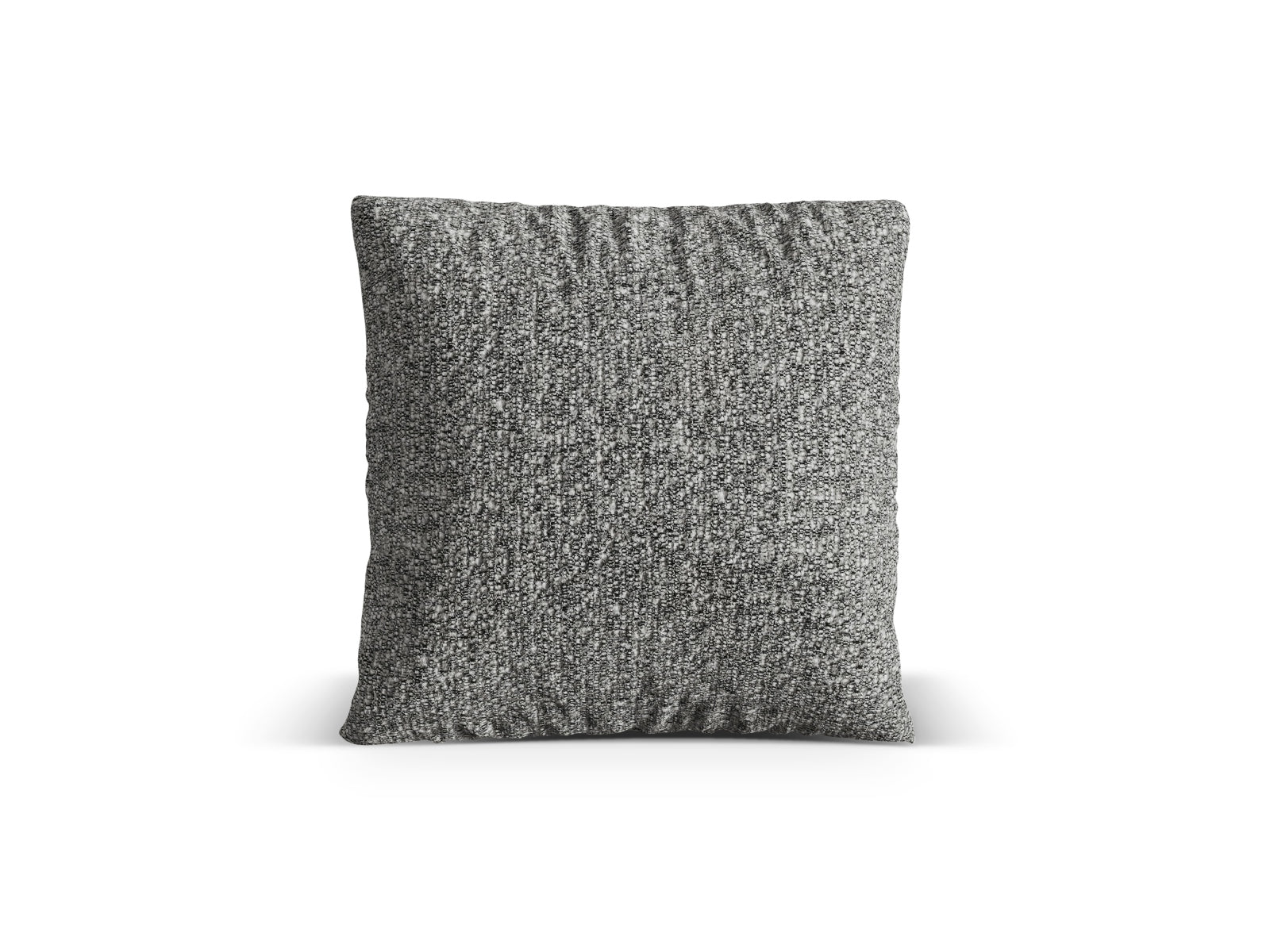 Stilvolles Nuria Dekokissen in dunklem Graphit von Micadoni, perfekt für moderne Interiors und als gemütliches Wohnaccessoire.