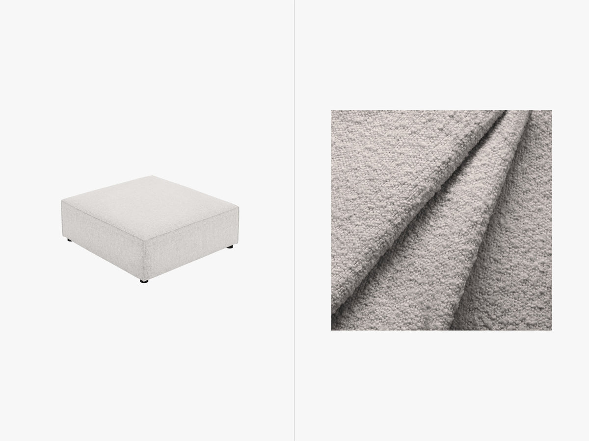 Jodie Boucle Pouf 1 Sitz in Light Grey-Baloo präsentiert im Onlineshop von KAQTU Design AG. Pouf ist von Micadoni