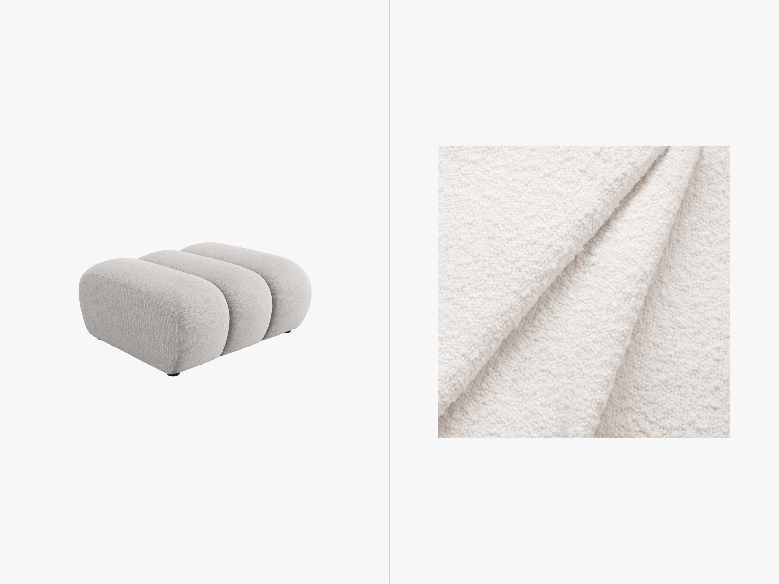 Lupine Pouf 1 Sitz in White-Baloo präsentiert im Onlineshop von KAQTU Design AG. Pouf ist von Micadoni