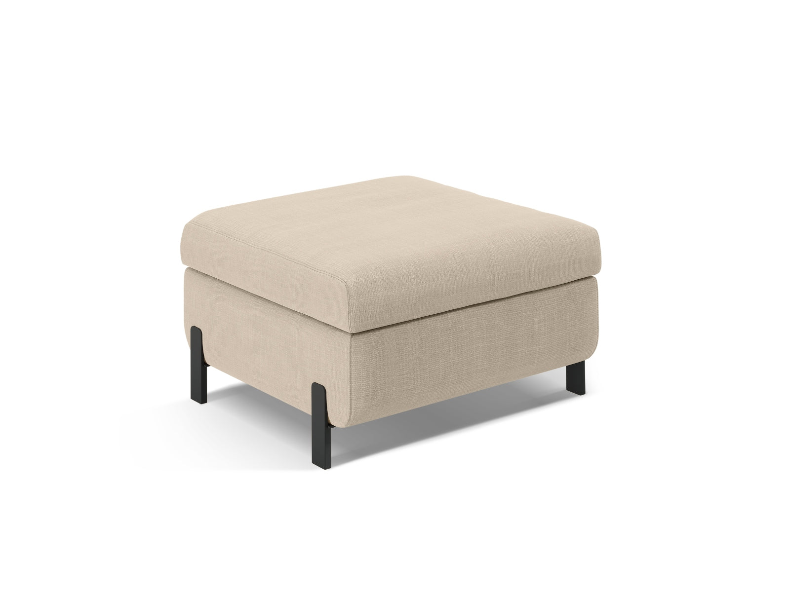 Gloria Pouf mit Stauraum 1 Sitzer in Beige-Bjorn präsentiert im Onlineshop von KAQTU Design AG. Modulares Sofa ist von Micadoni