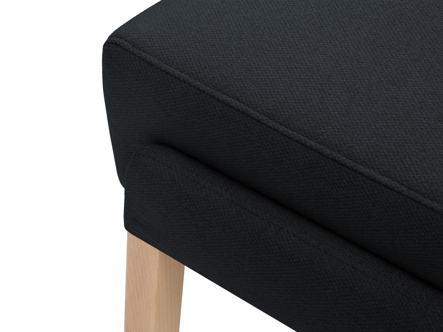 Salto Pouf 1 Sitzer in Black präsentiert im Onlineshop von KAQTU Design AG. Modulares Sofa ist von Micadoni