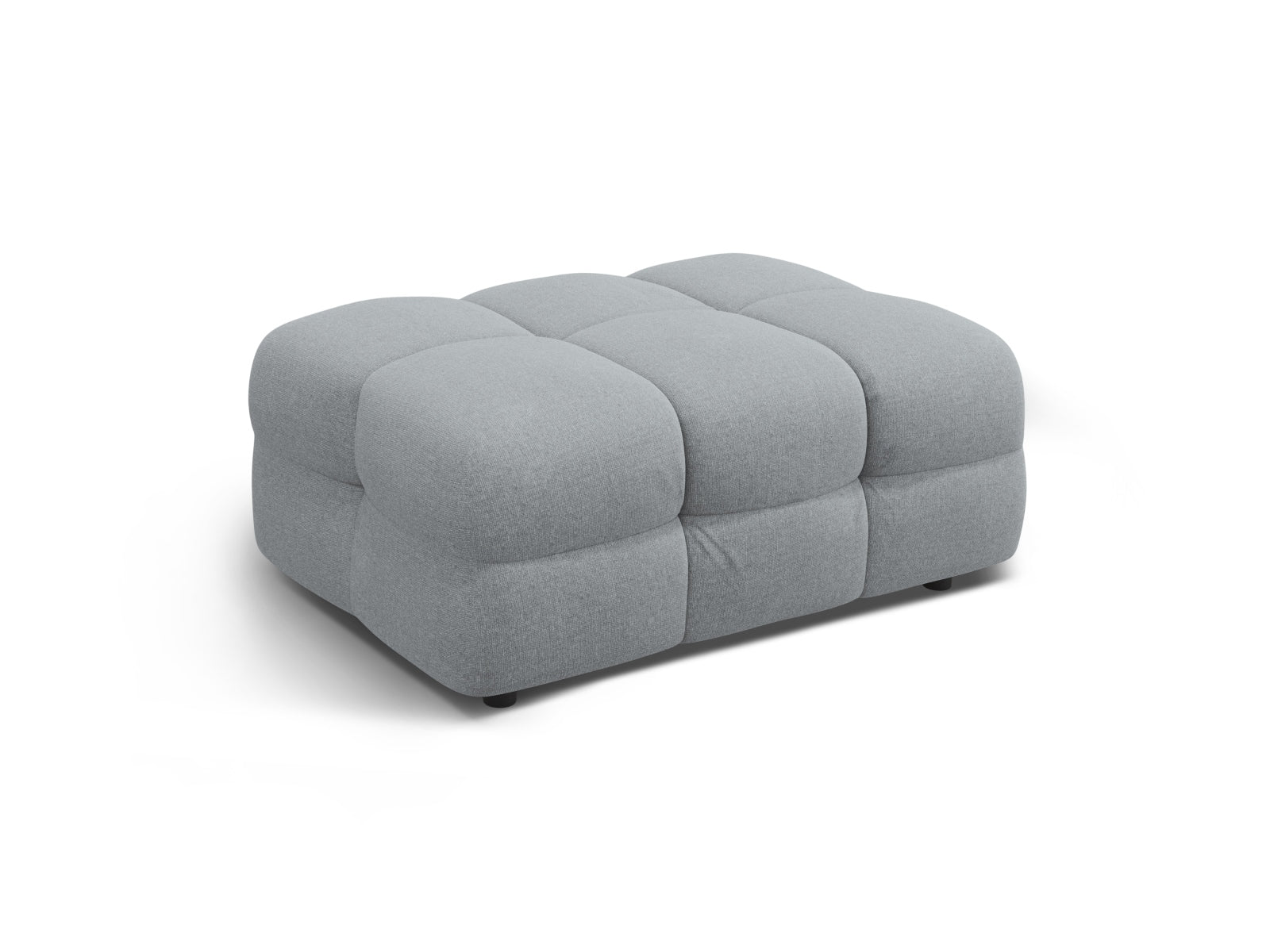 Eleganter Kendal Pouf 1 Sitzer in stilvollem Platinum-Ottawa, ideal für modulares Sofa-Design von Micadoni, erhältlich bei KAQTU.