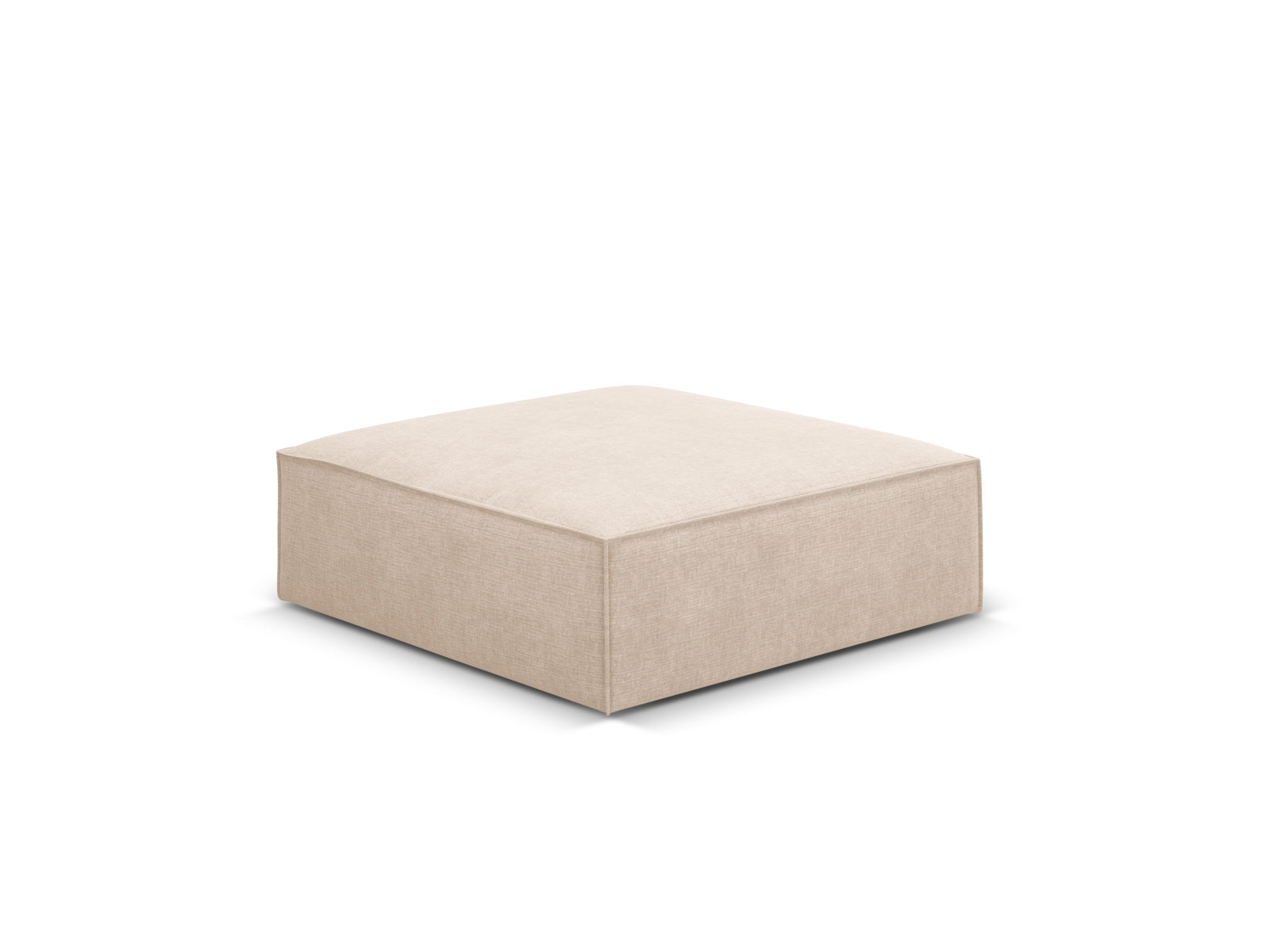 Stylischer Kaelle Pouf in sanftem Beige, ideal für jeden Raum. Bequem und vielseitig, perfekt als Sitzgelegenheit oder Fußablage.