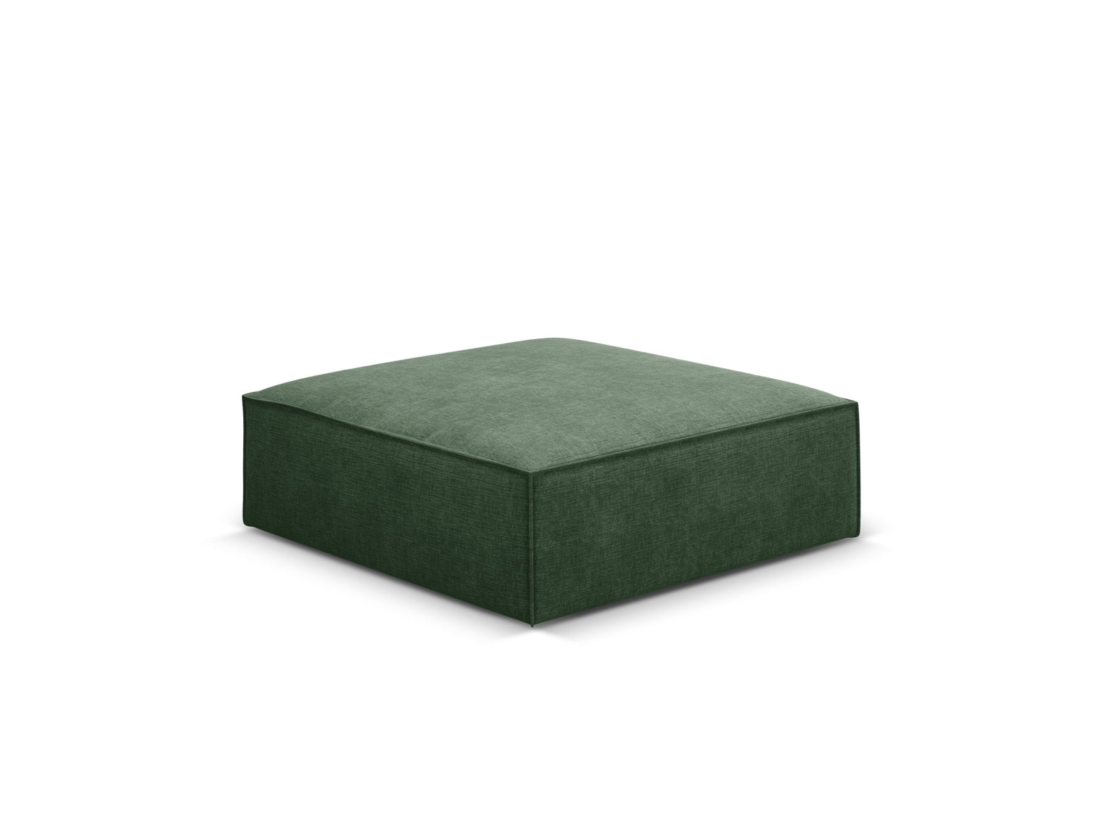 Stylischer Kaelle Pouf in Flaschengrün, ideal für einen modernen Wohnraum. Bequem und vielseitig einsetzbar als Sitzgelegenheit oder Fußablage.