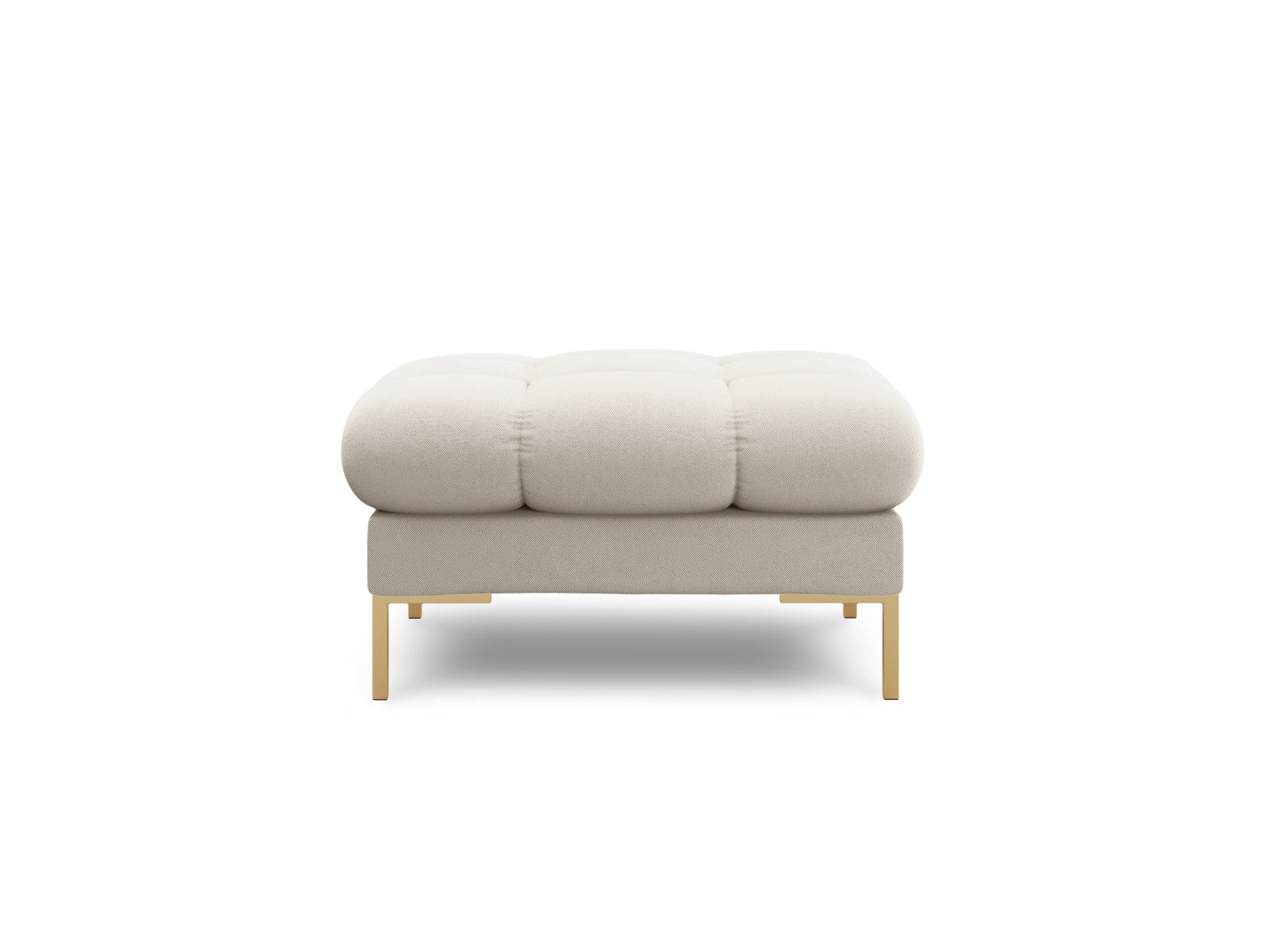Mamaia Pouf 1 Sitz in Beige/Gold präsentiert im Onlineshop von KAQTU Design AG. Pouf ist von Micadoni