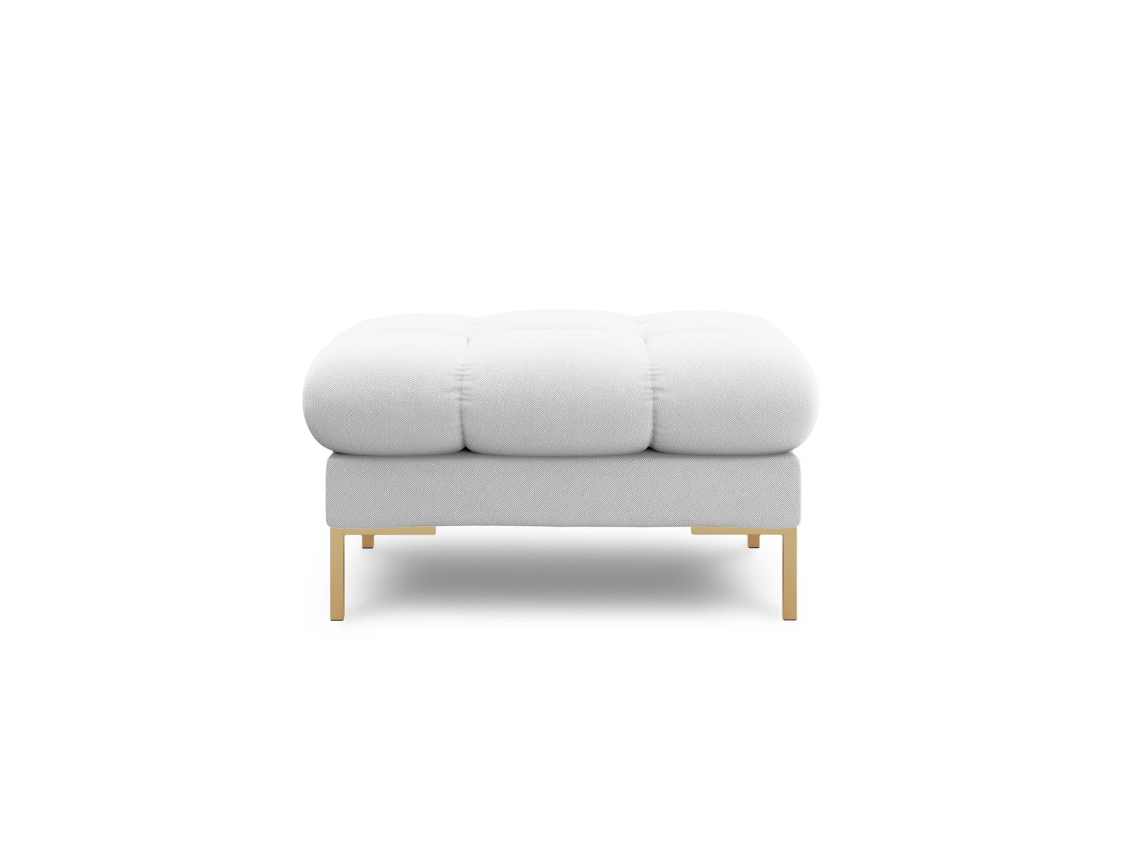 Mamaia Pouf 1 Sitz in Light Grey/Gold präsentiert im Onlineshop von KAQTU Design AG. Pouf ist von Micadoni