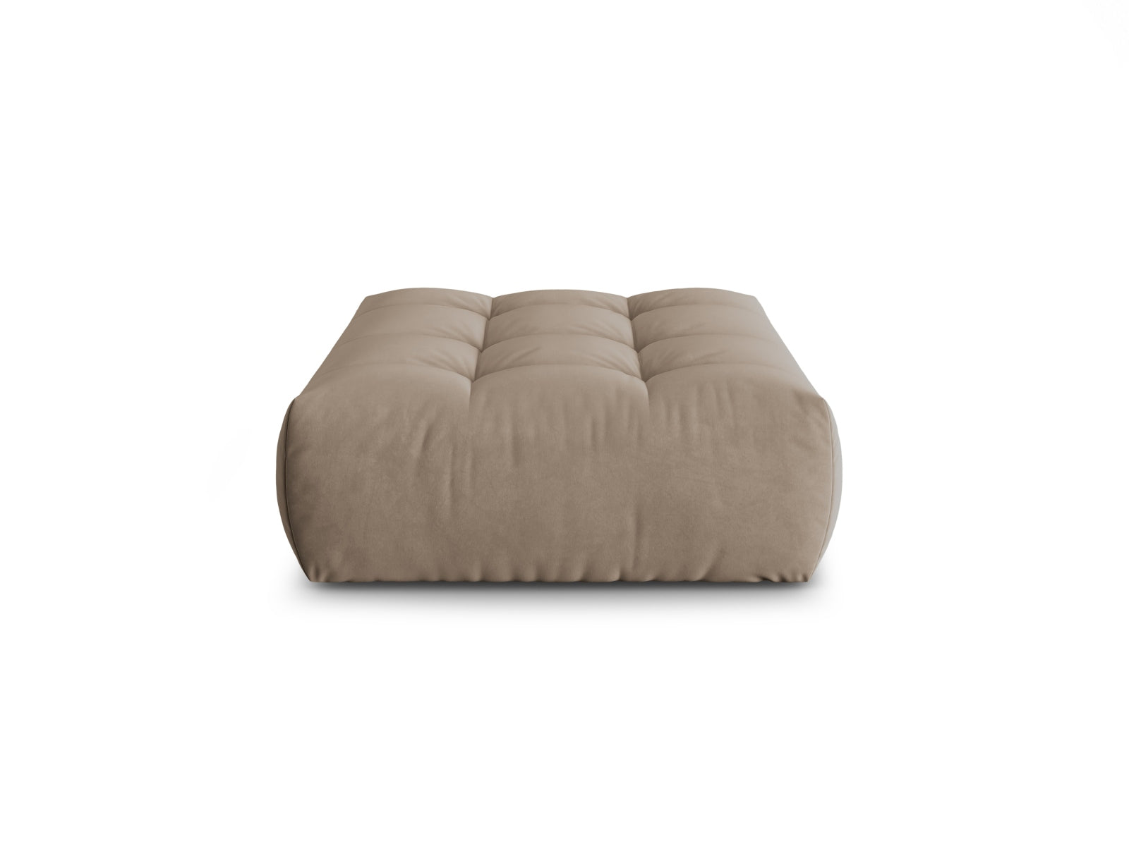 Bloom Velour Pouf 1 Sitzer in Light Brown präsentiert im Onlineshop von KAQTU Design AG. Modulares Sofa ist von Micadoni