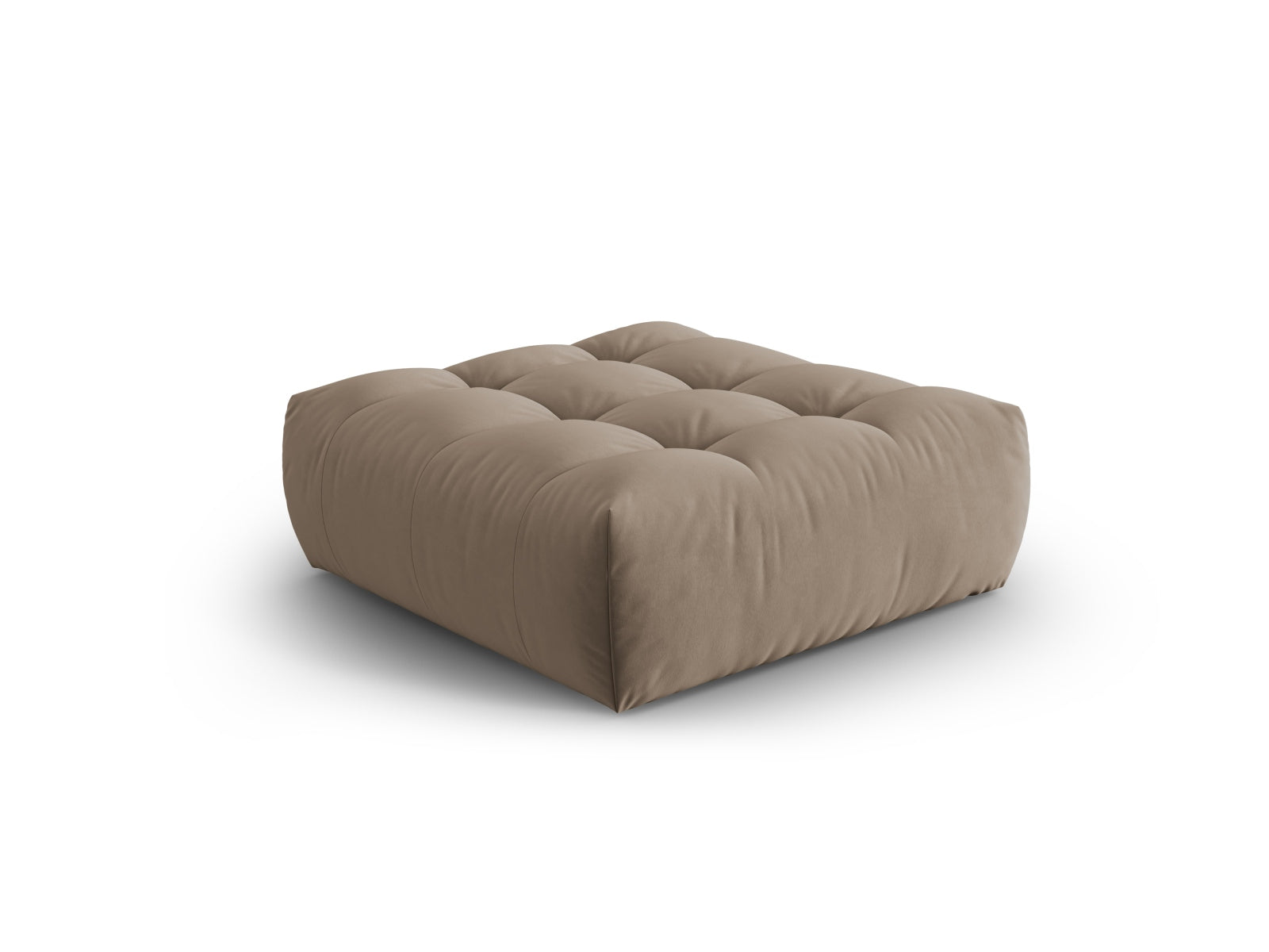 Bloom Velour Pouf 1 Sitzer in Light Brown präsentiert im Onlineshop von KAQTU Design AG. Modulares Sofa ist von Micadoni