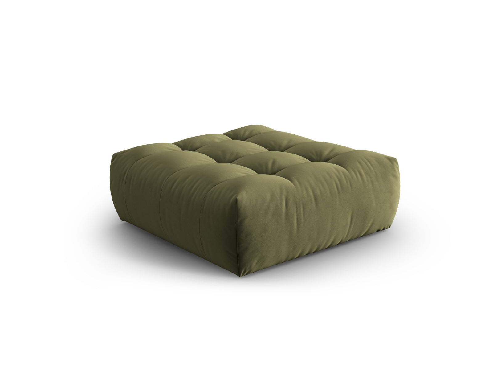 Bloom Velour Pouf 1 Sitzer in Light Green präsentiert im Onlineshop von KAQTU Design AG. Modulares Sofa ist von Micadoni
