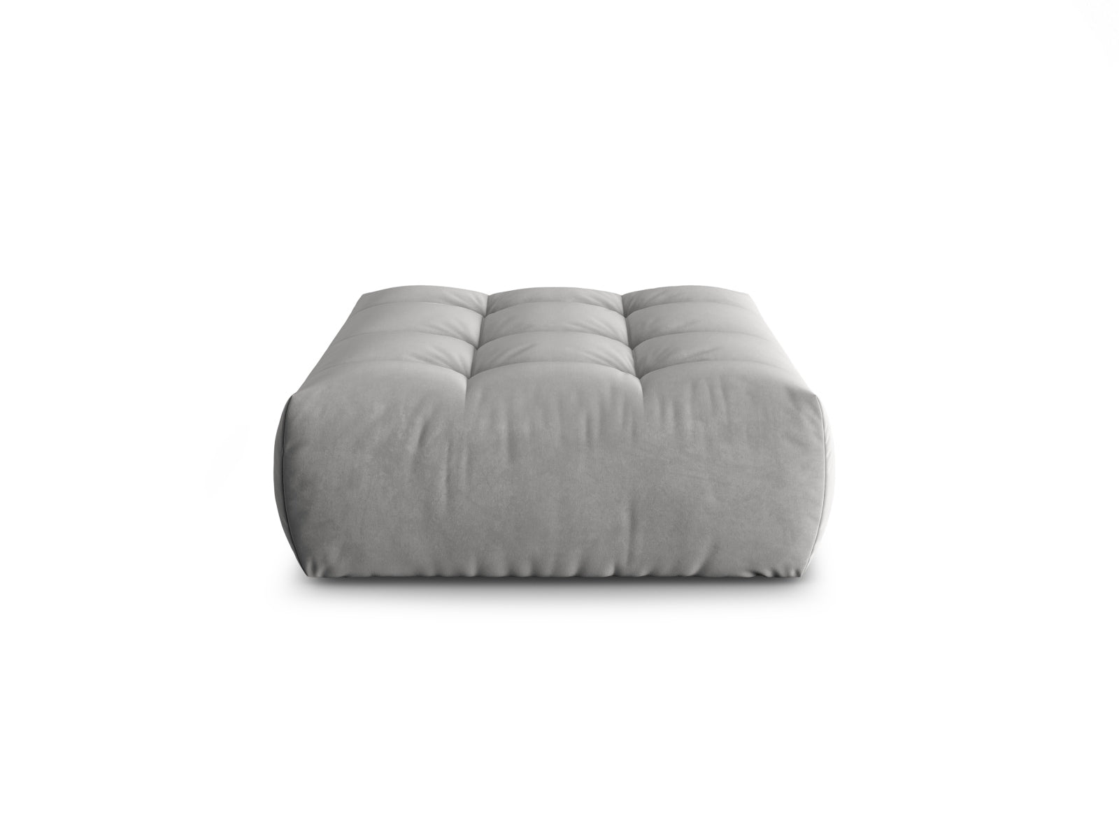 Bloom Velour Pouf 1 Sitzer in Grey präsentiert im Onlineshop von KAQTU Design AG. Modulares Sofa ist von Micadoni