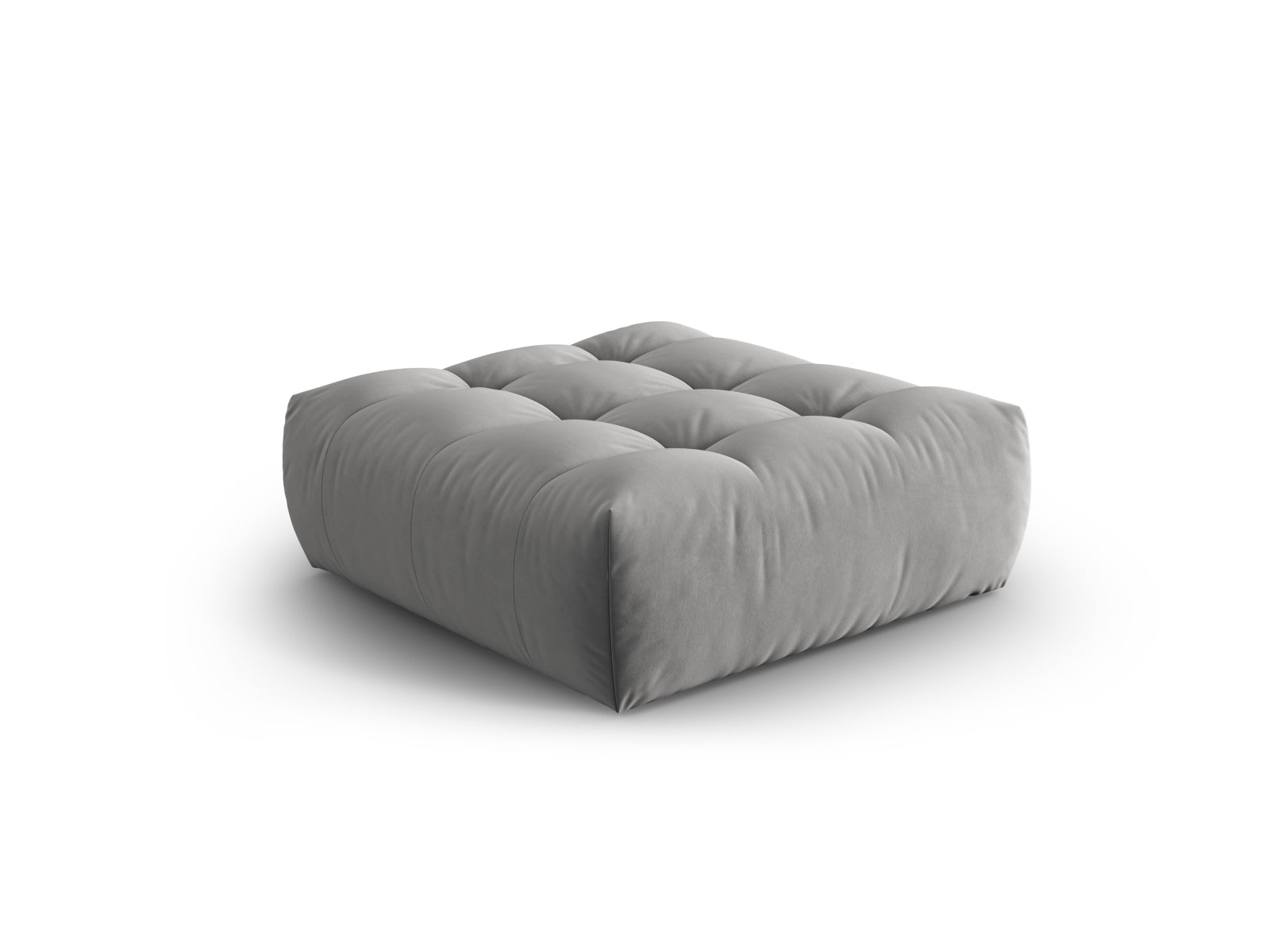 Bloom Velour Pouf 1 Sitzer in Grey präsentiert im Onlineshop von KAQTU Design AG. Modulares Sofa ist von Micadoni