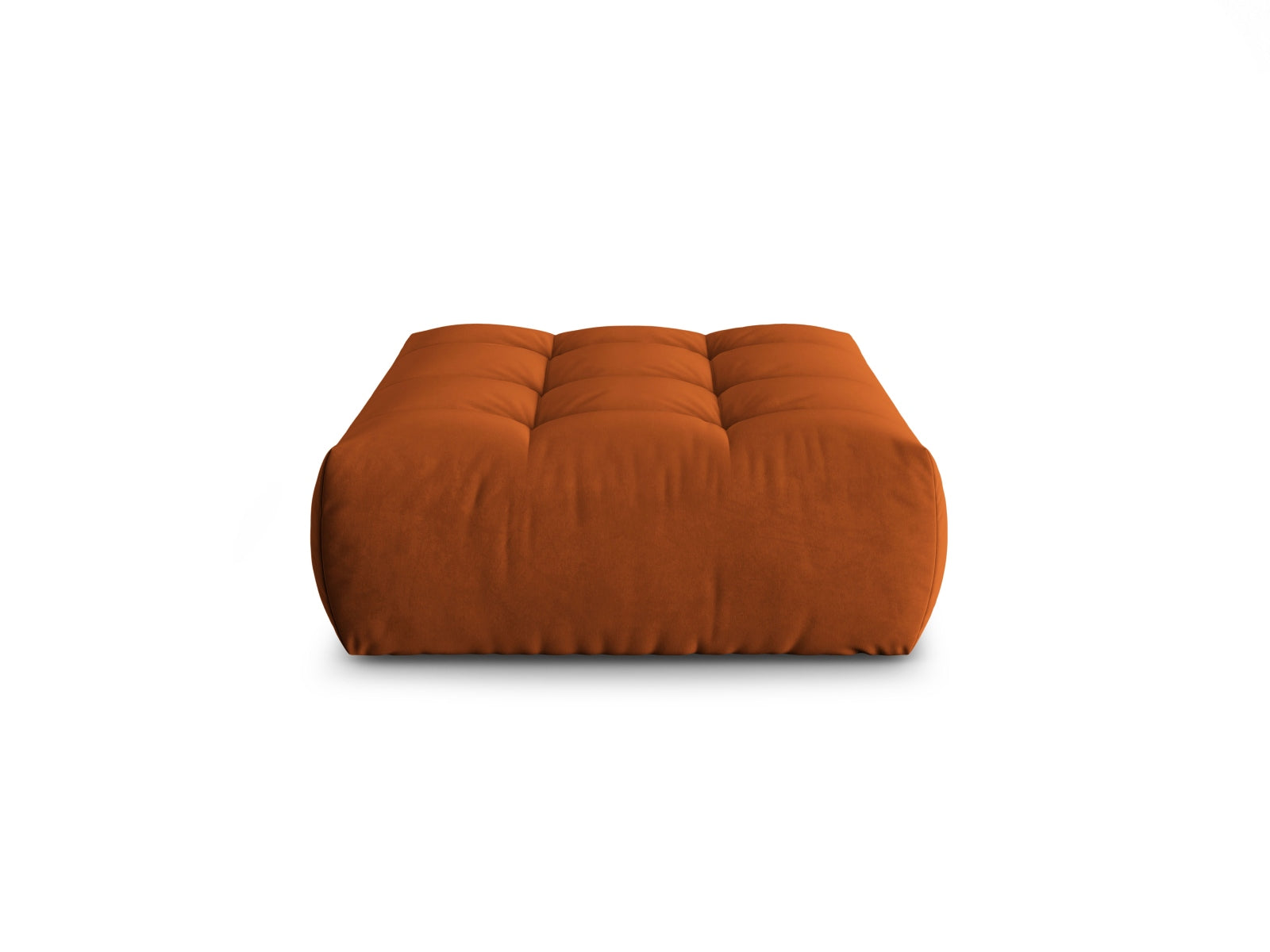 Bloom Velour Pouf 1 Sitzer in Terracotta präsentiert im Onlineshop von KAQTU Design AG. Modulares Sofa ist von Micadoni