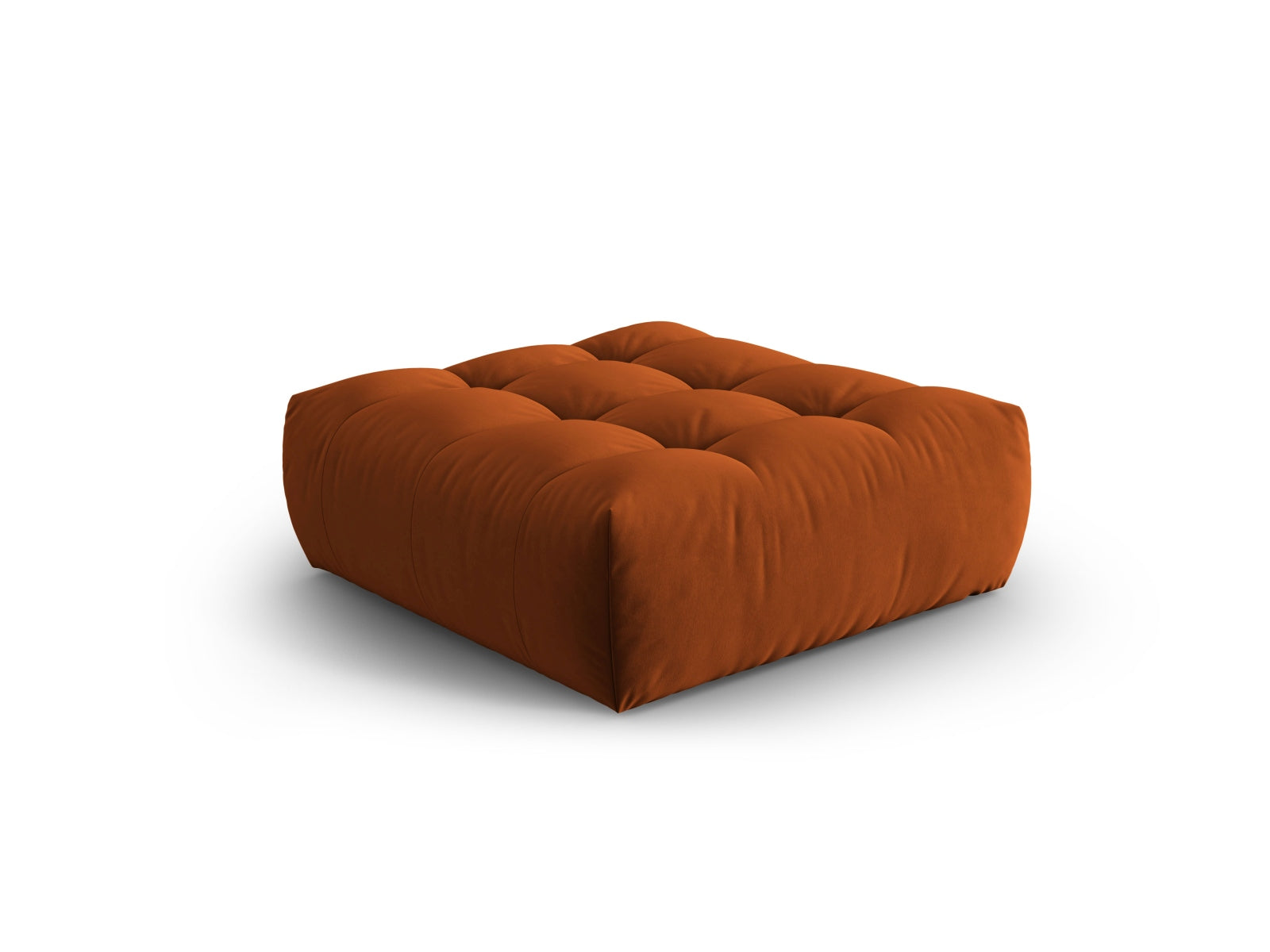 Bloom Velour Pouf 1 Sitzer in Terracotta präsentiert im Onlineshop von KAQTU Design AG. Modulares Sofa ist von Micadoni