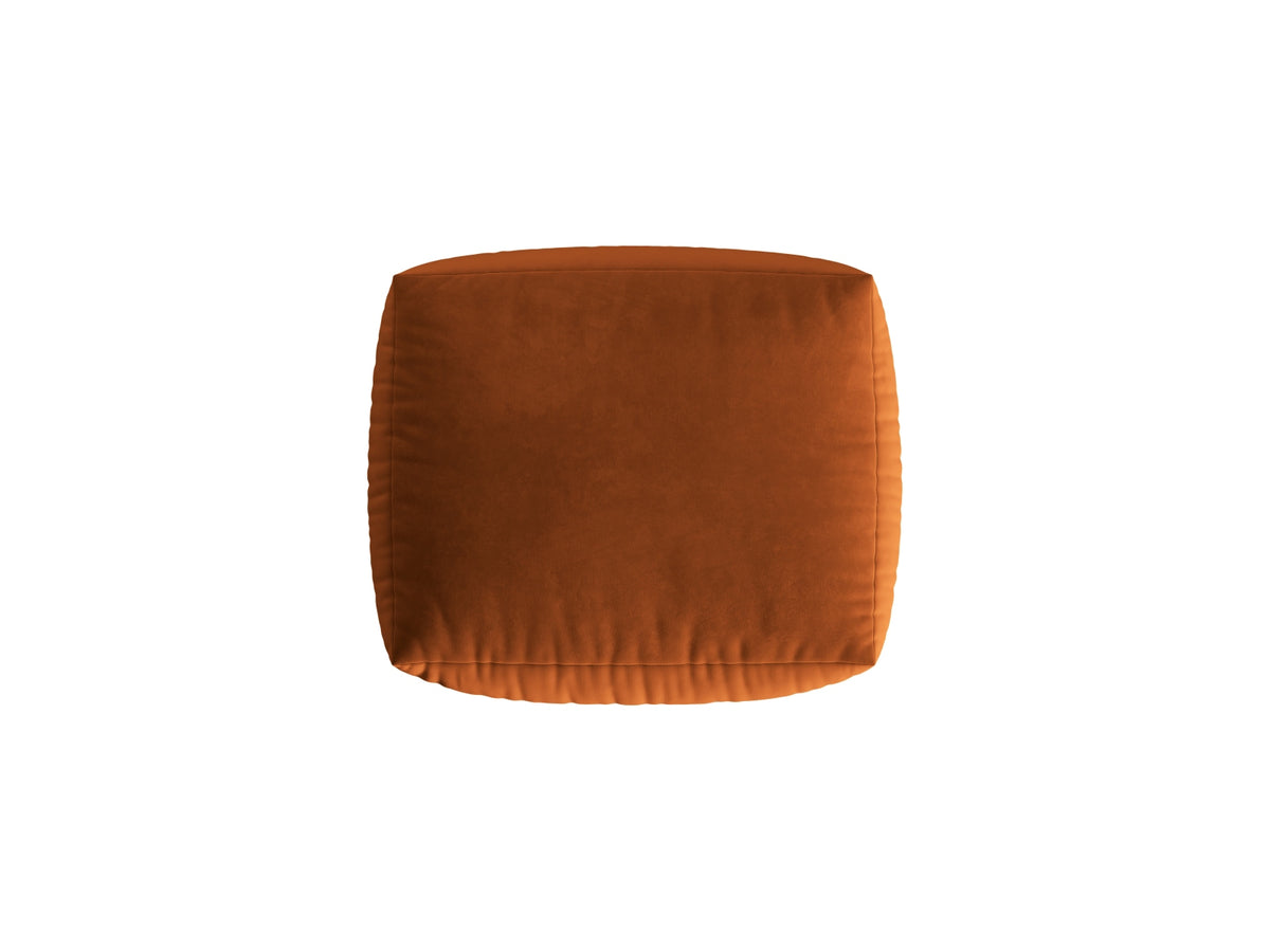 Chris Velour Pouf 1 Sitzer in Terracotta-Casino präsentiert im Onlineshop von KAQTU Design AG. Modulares Sofa ist von Micadoni