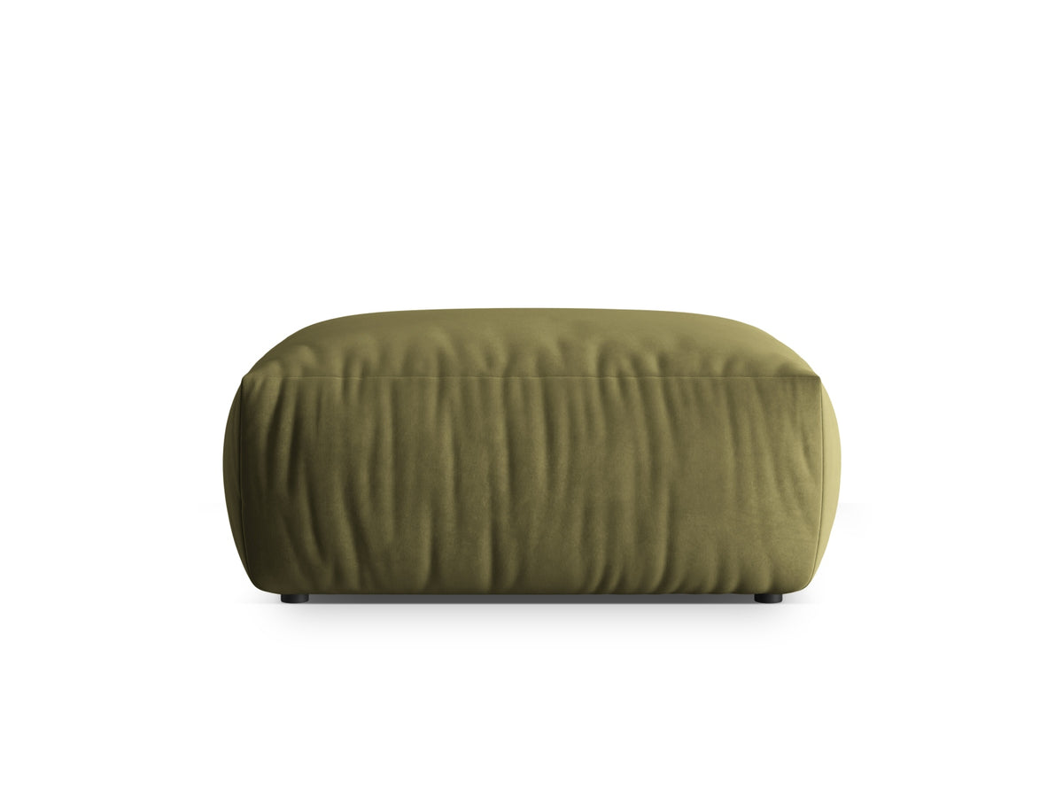 Chris Velour Pouf 1 Sitzer in Light Green-Casino präsentiert im Onlineshop von KAQTU Design AG. Modulares Sofa ist von Micadoni