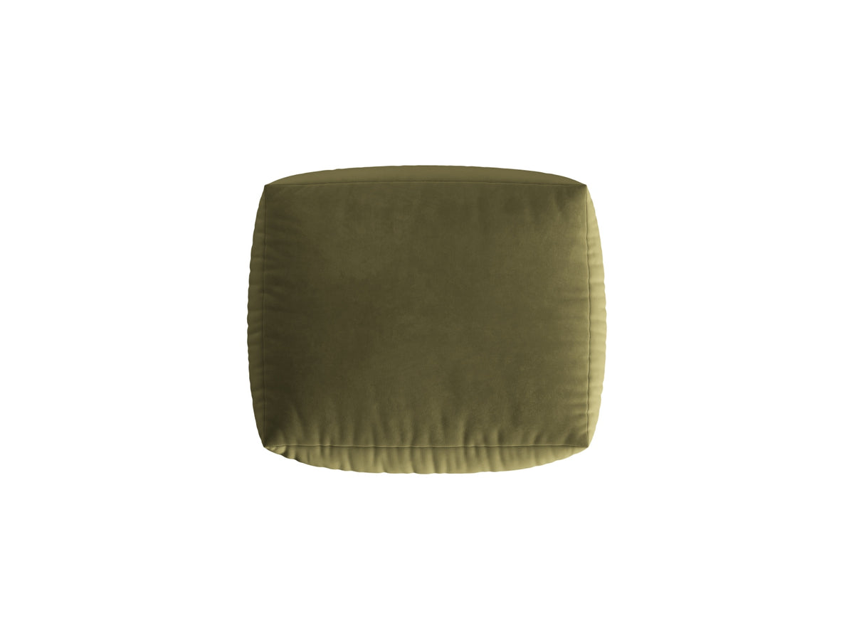 Chris Velour Pouf 1 Sitzer in Light Green-Casino präsentiert im Onlineshop von KAQTU Design AG. Modulares Sofa ist von Micadoni