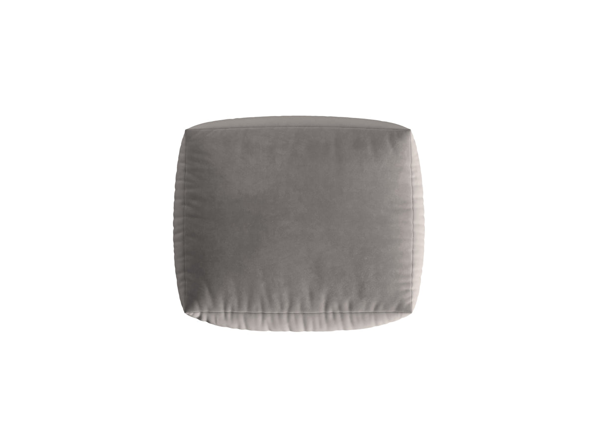 Chris Velour Pouf 1 Sitzer in Grey-Casino präsentiert im Onlineshop von KAQTU Design AG. Modulares Sofa ist von Micadoni