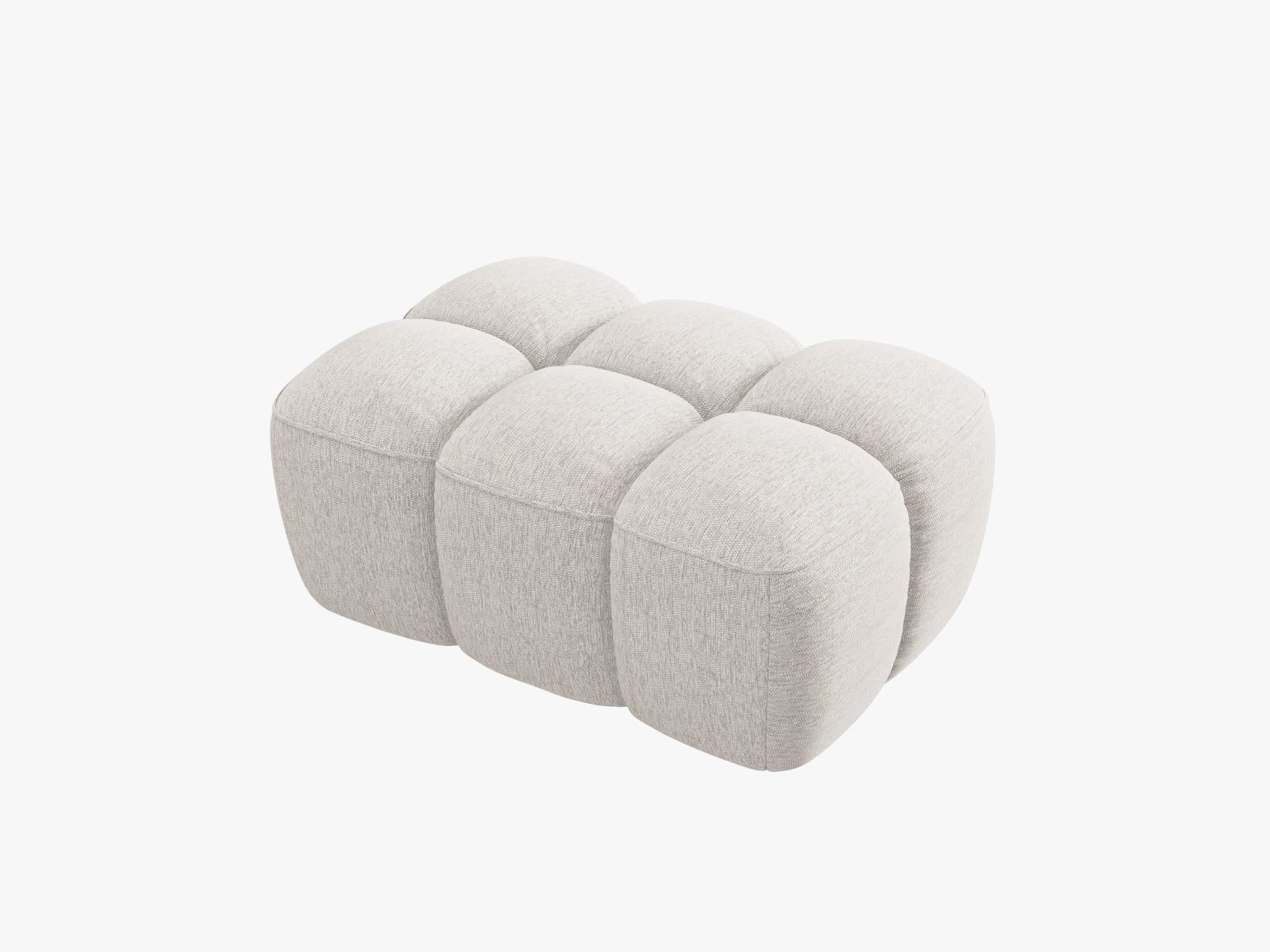 Lisa Pouf 1 Sitzer in Light Grey präsentiert im Onlineshop von KAQTU Design AG. Modulares Sofa ist von Micadoni
