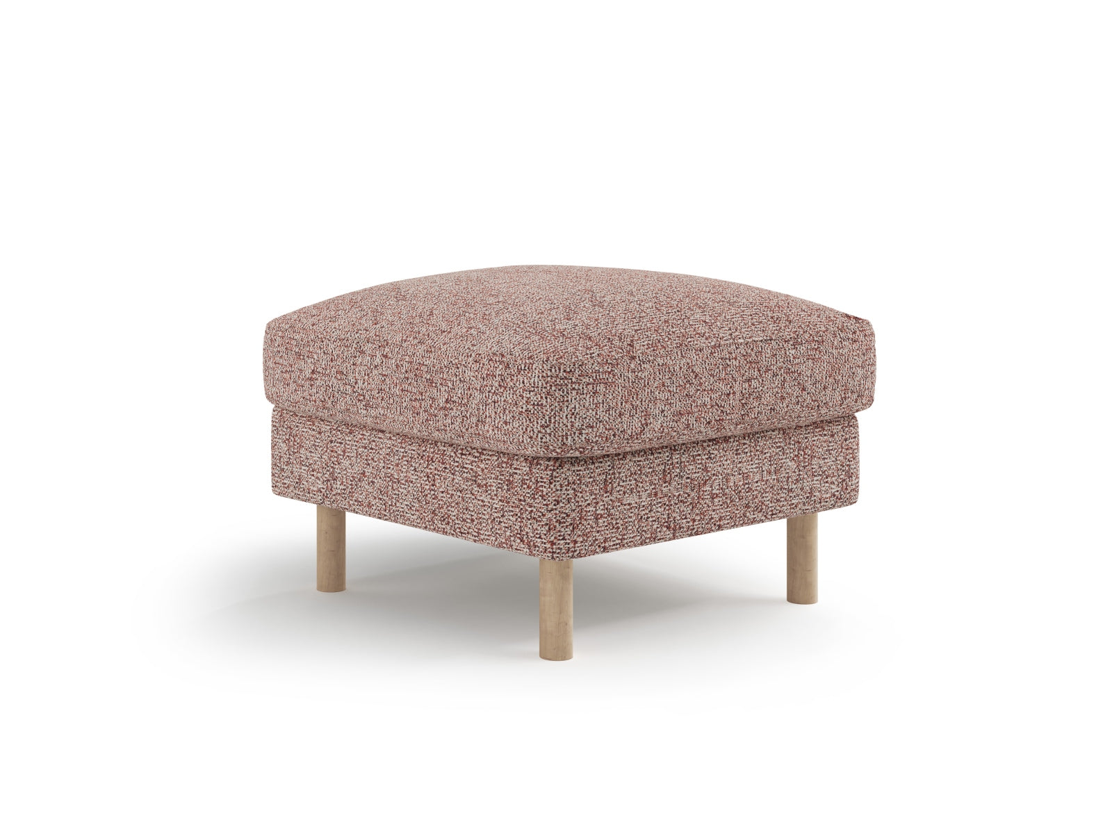 Eden Pouf 1 Sitzer in stilvollem Pink Melange, ideal für modulares Sofa-Design von Micadoni, erhältlich bei KAQTU Design AG.