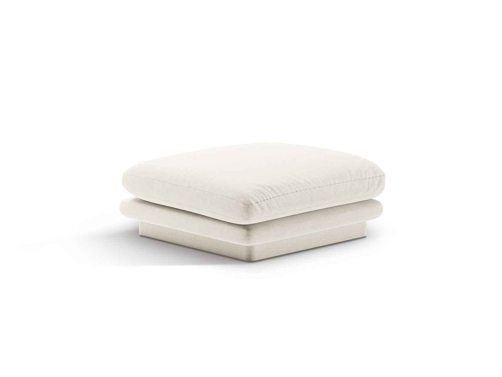 Torino Pouf 1 Sitzer in Ivory präsentiert im Onlineshop von KAQTU Design AG. Modulares Sofa ist von Micadoni