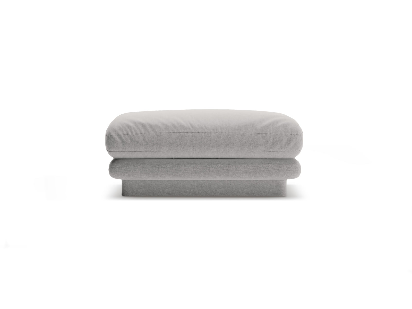 Torino Pouf 1 Sitzer in Light Grey-Wind präsentiert im Onlineshop von KAQTU Design AG. Modulares Sofa ist von Micadoni
