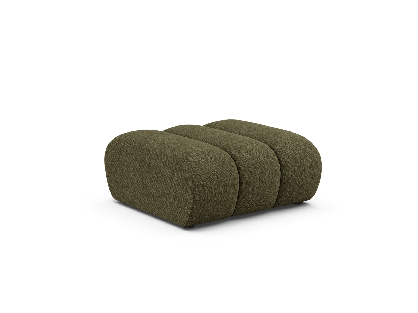 Stylischer Lupine Pouf 1 Sitzer in der Farbe Green-Eden, ideal für modulares Sofa-Design von Micadoni, erhältlich bei KAQTU Design AG.
