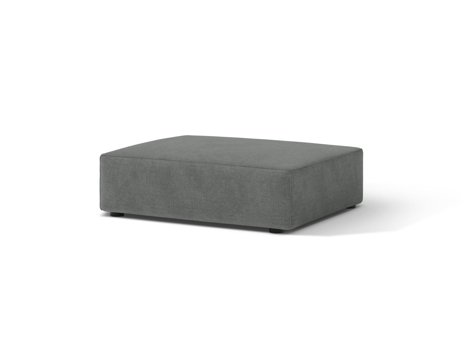 Stylischer 1-Sitzer Pouf Jodie in elegantem Grau, ideal für moderne Wohnräume. Hochwertige Verarbeitung von Micadoni.
