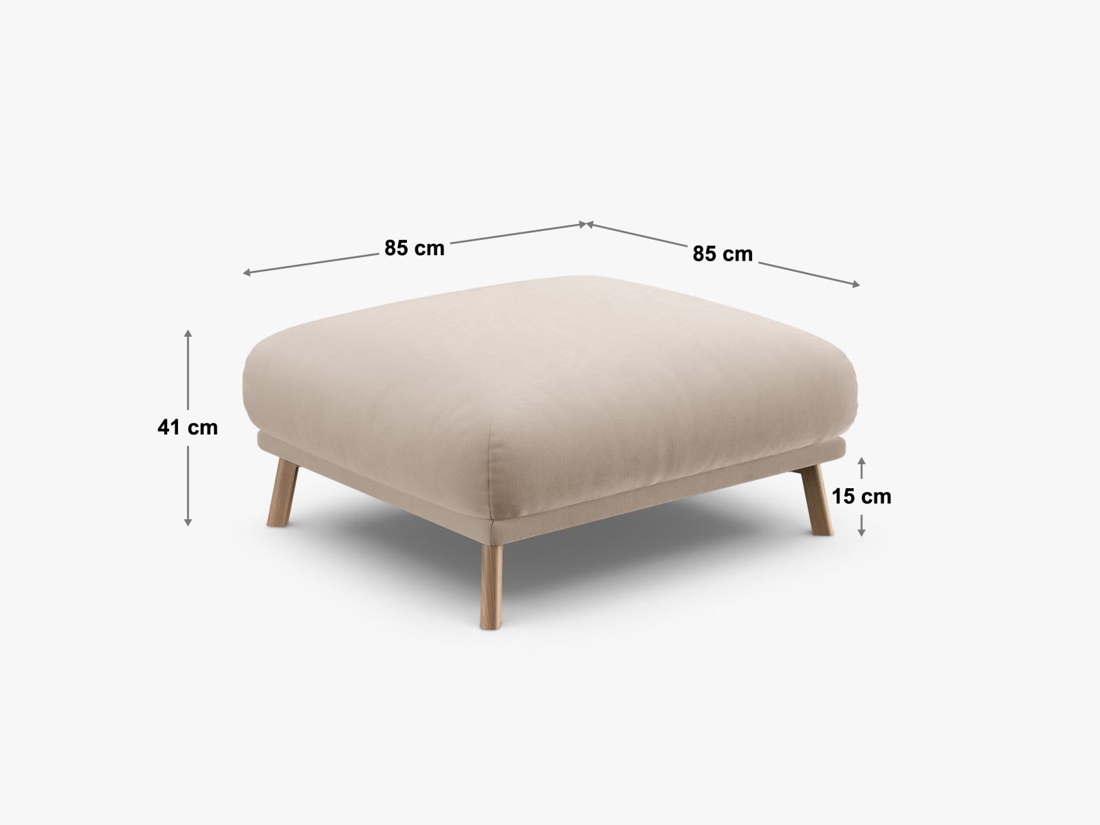 Eleganter 1-Sitzer Pouf Naomi in ansprechendem Brick-Liberty, perfekt für stilvolle Akzente und entspannte Momente im Wohnraum.