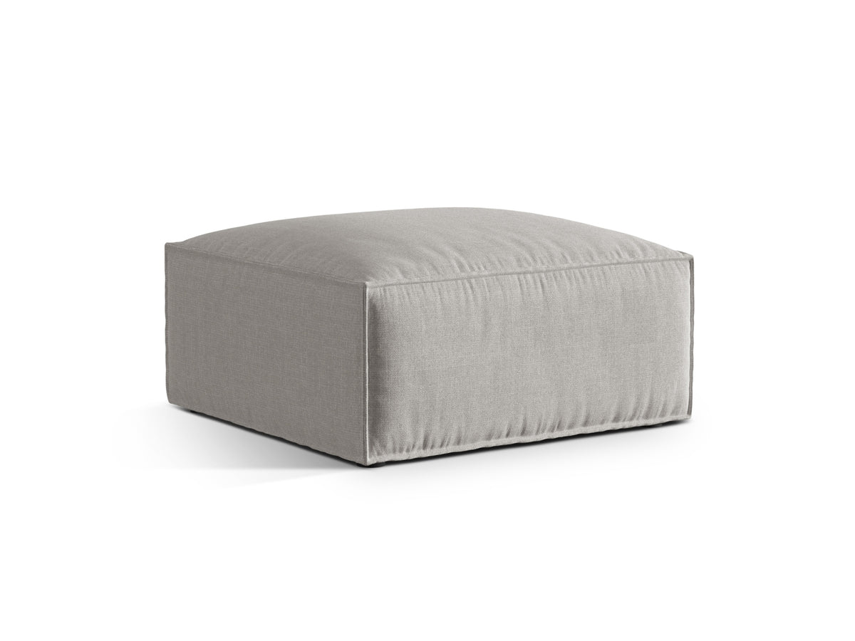 1-Sitzer Pouf Nuria in Light Grey-Liberty präsentiert im Onlineshop von KAQTU Design AG. Pouf ist von Micadoni